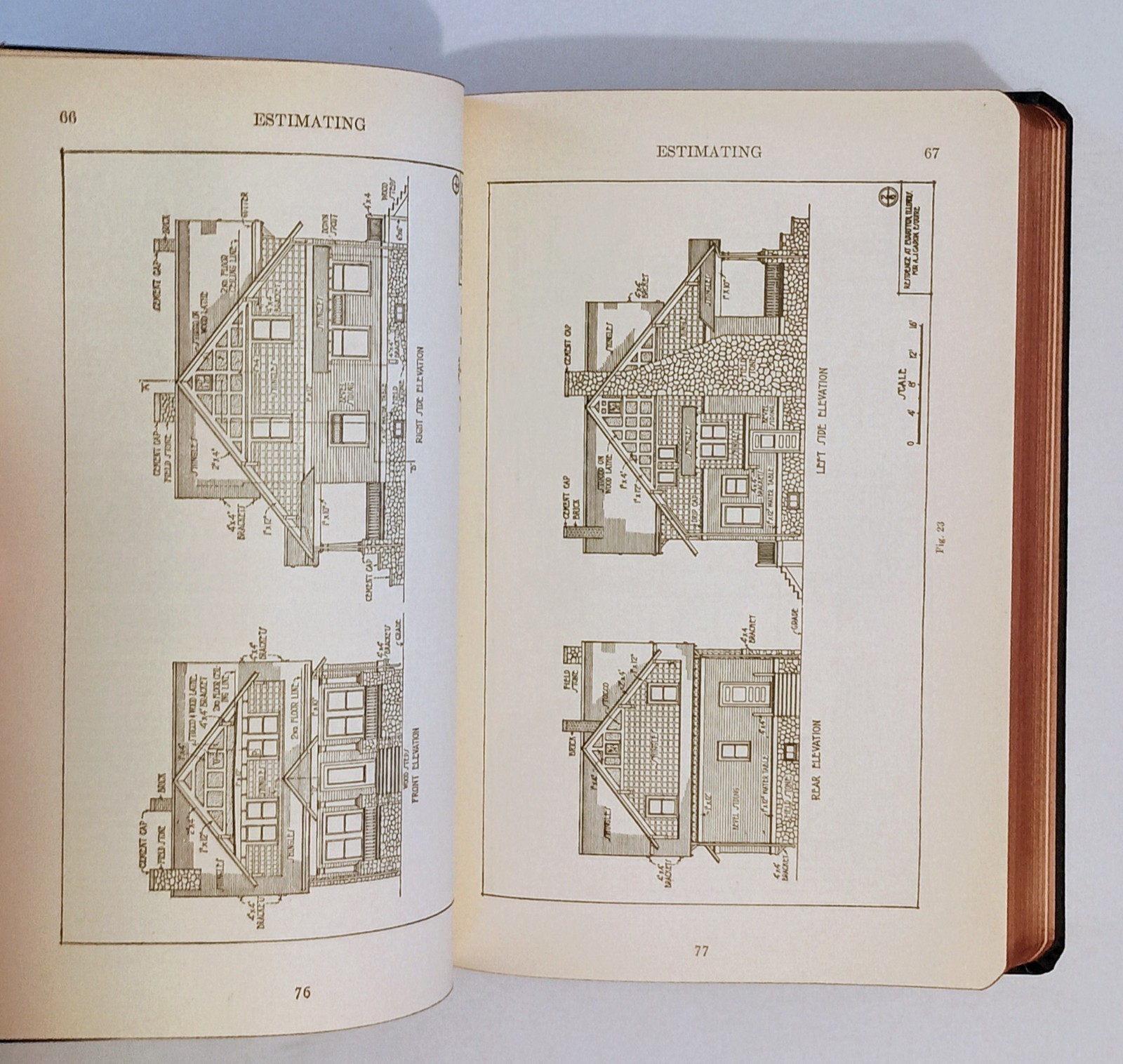 1924 CARPENTRY AND CONTRACTING, 1500+ Illust, Leather, Complete 5-Volume Set, NF