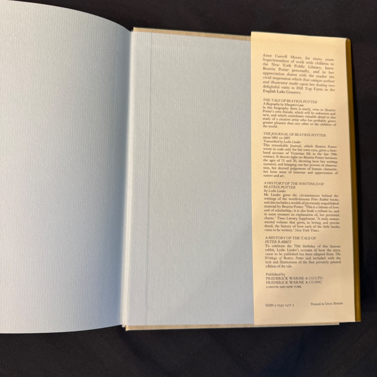 THE ART OF BEATRIX POTTER Enid and Leslie Linder 1976 Illustrated with Slip Case