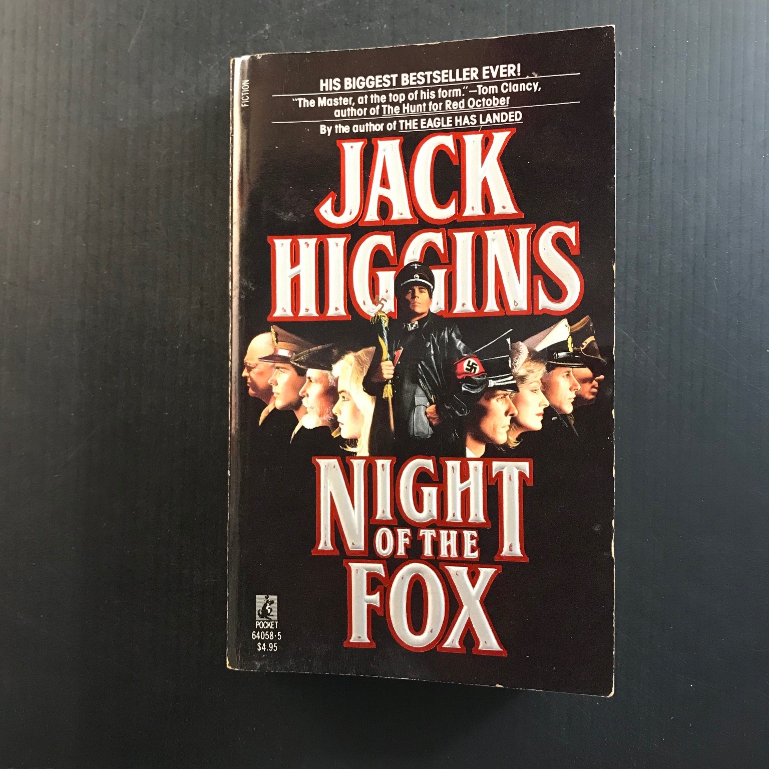 Night of the Fox Jack Higgins First Pocket Books Printing 1987 WWII Thriller