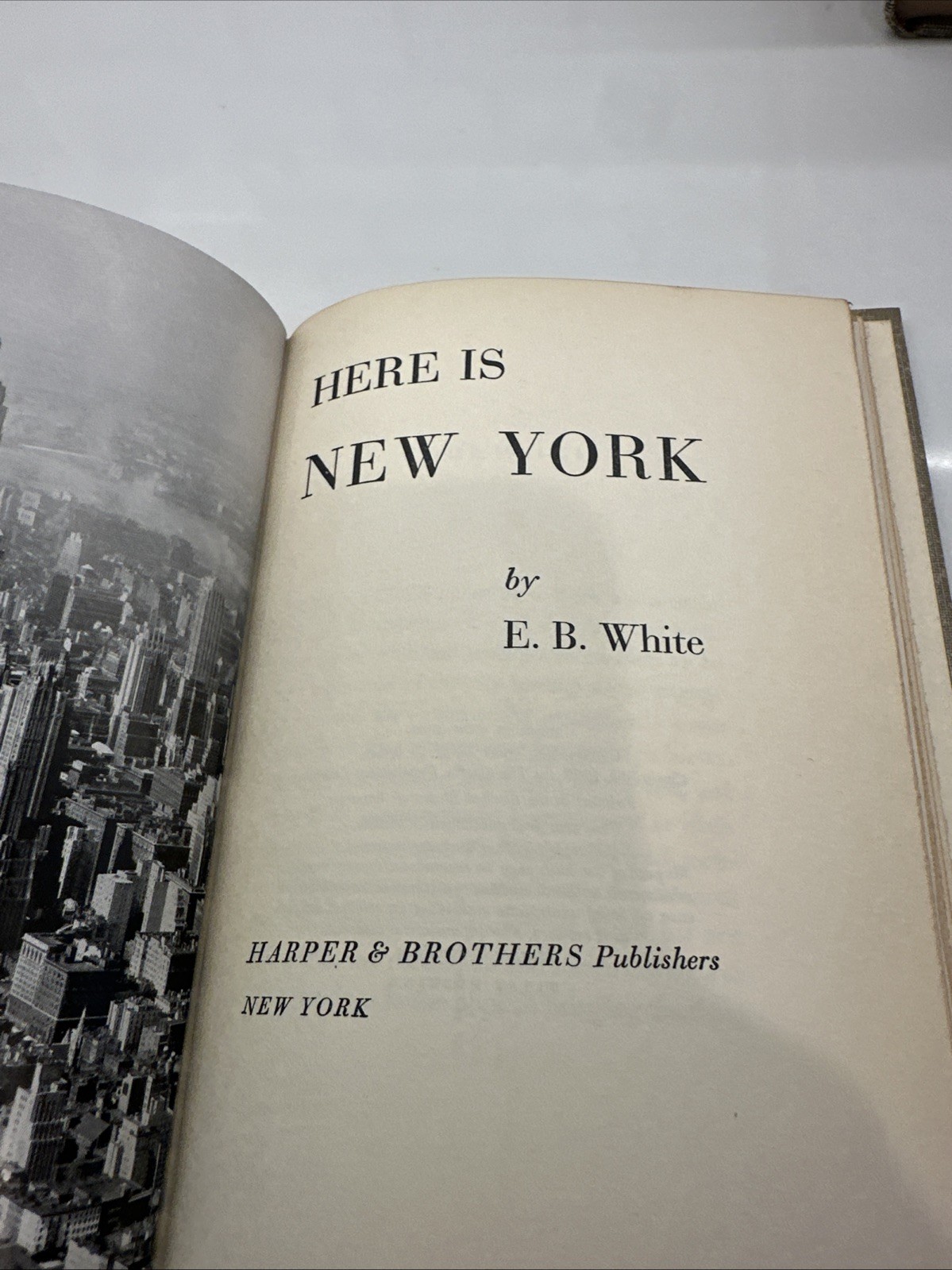 E.B. White Here Is New York Harper Brothers 1949 First Edition Hardcover Insert