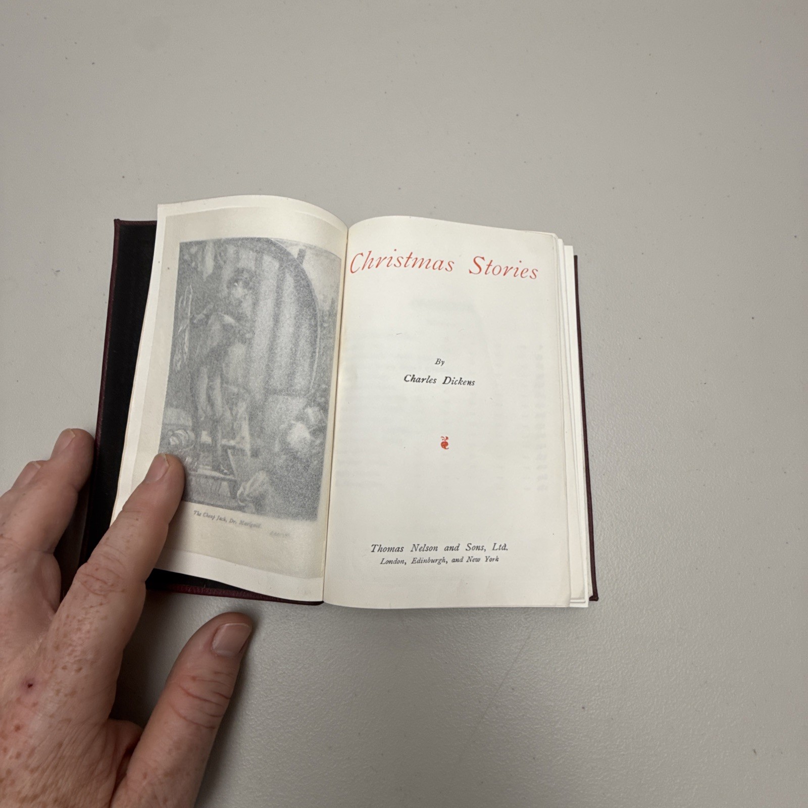 A Christmas Carol Charles Dickens, Vtg Christmas Books Thomas Nelson & Sons
