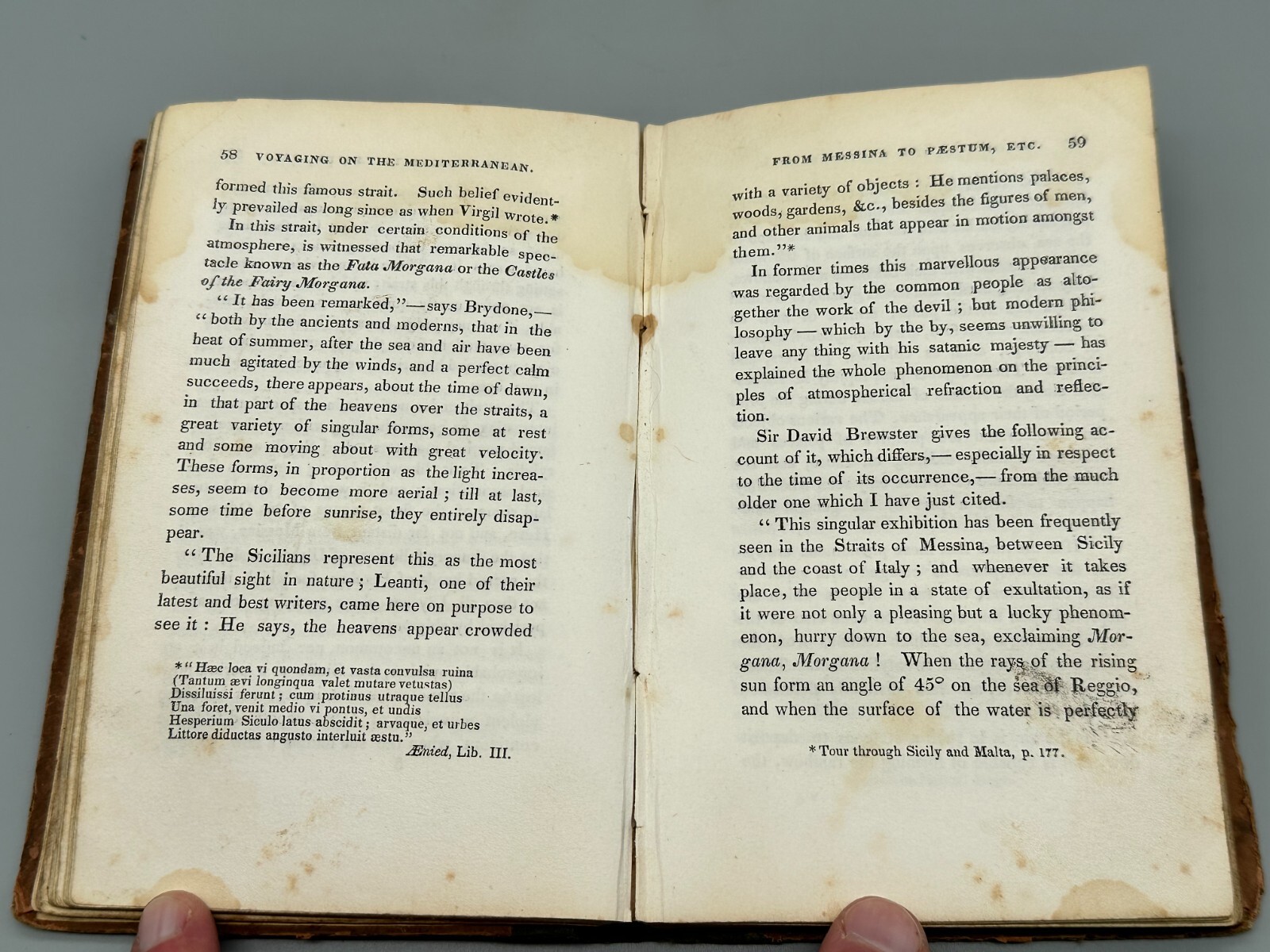 1838 Records of Travel FIRST EDITION 6.5″ x 4.25″ Antique