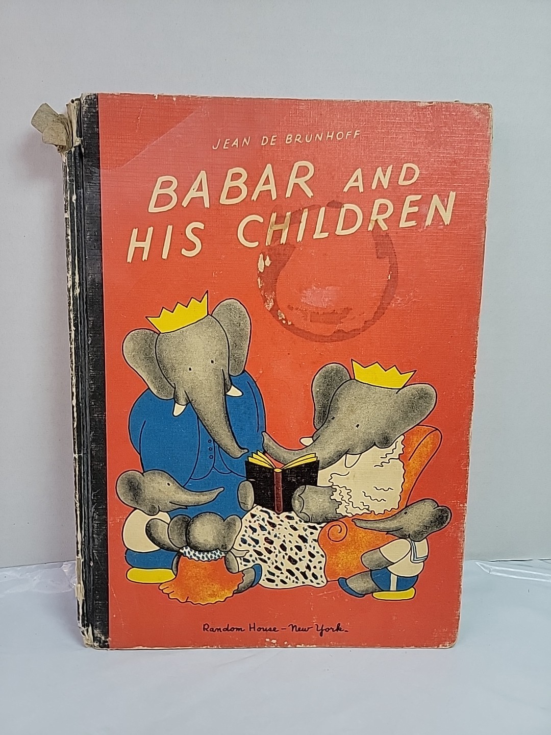 Vintage Babar Children’s Book Lot 7 Hardcover Random House De Brunhoff
