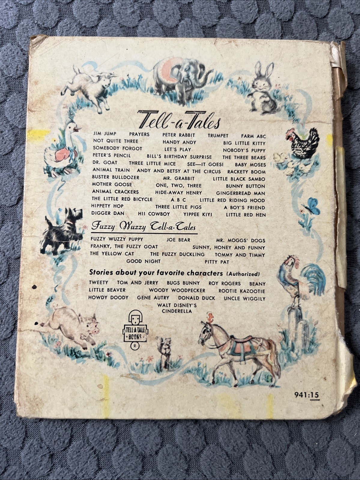 Vintage 1953 Little Black Sambo Whitman Publishing Tell-a-Tale Hardcover Book
