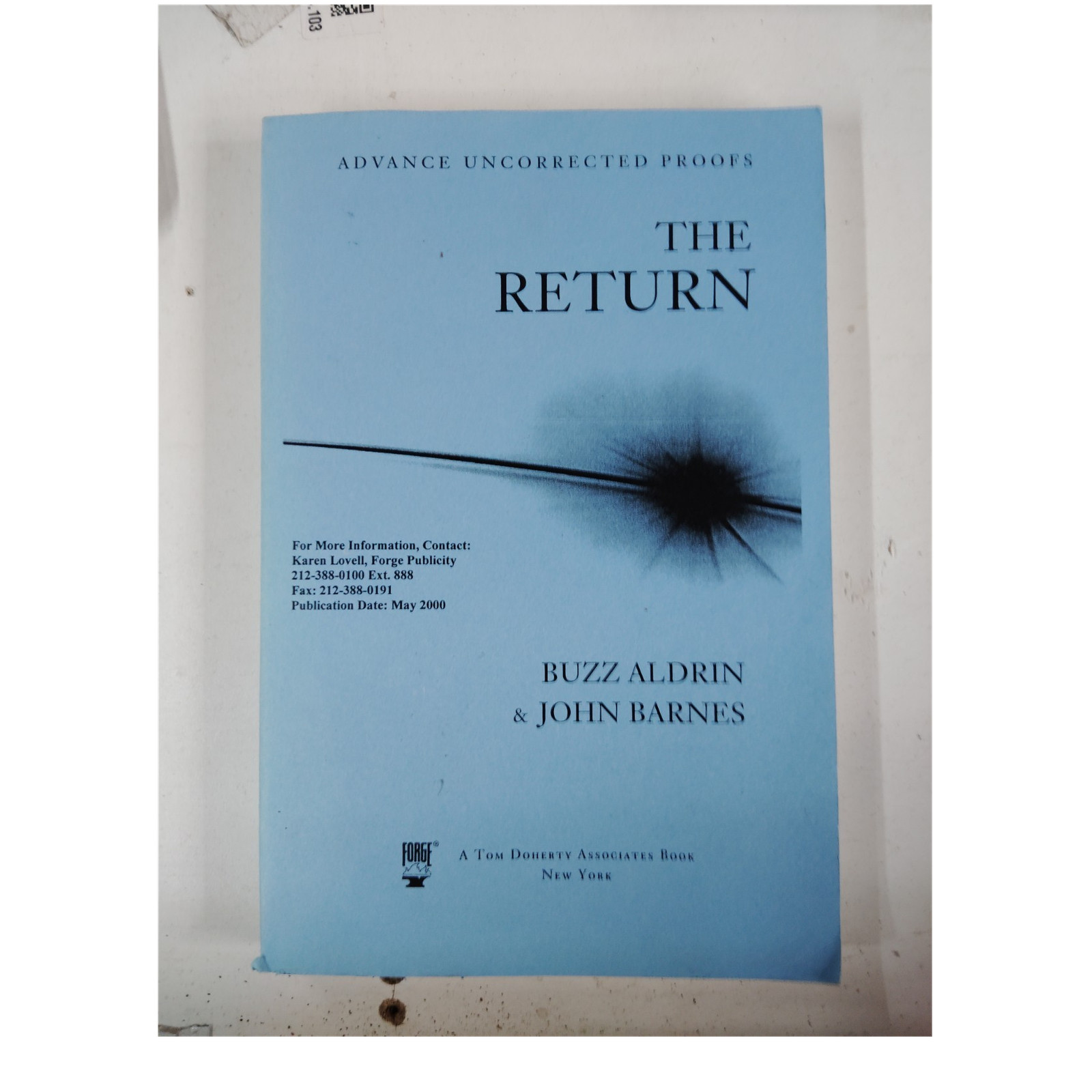 Buzz Aldrin & John Barnes The Return Signed Advance Proof First Ed Tom Doherty