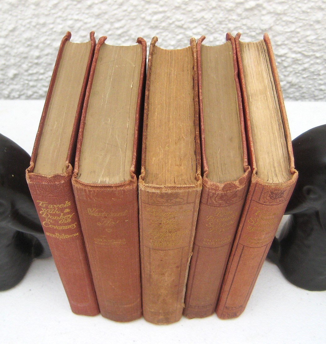 Classic Vintage, Antique Literature Bundle x 5, T.Nelson & Sons