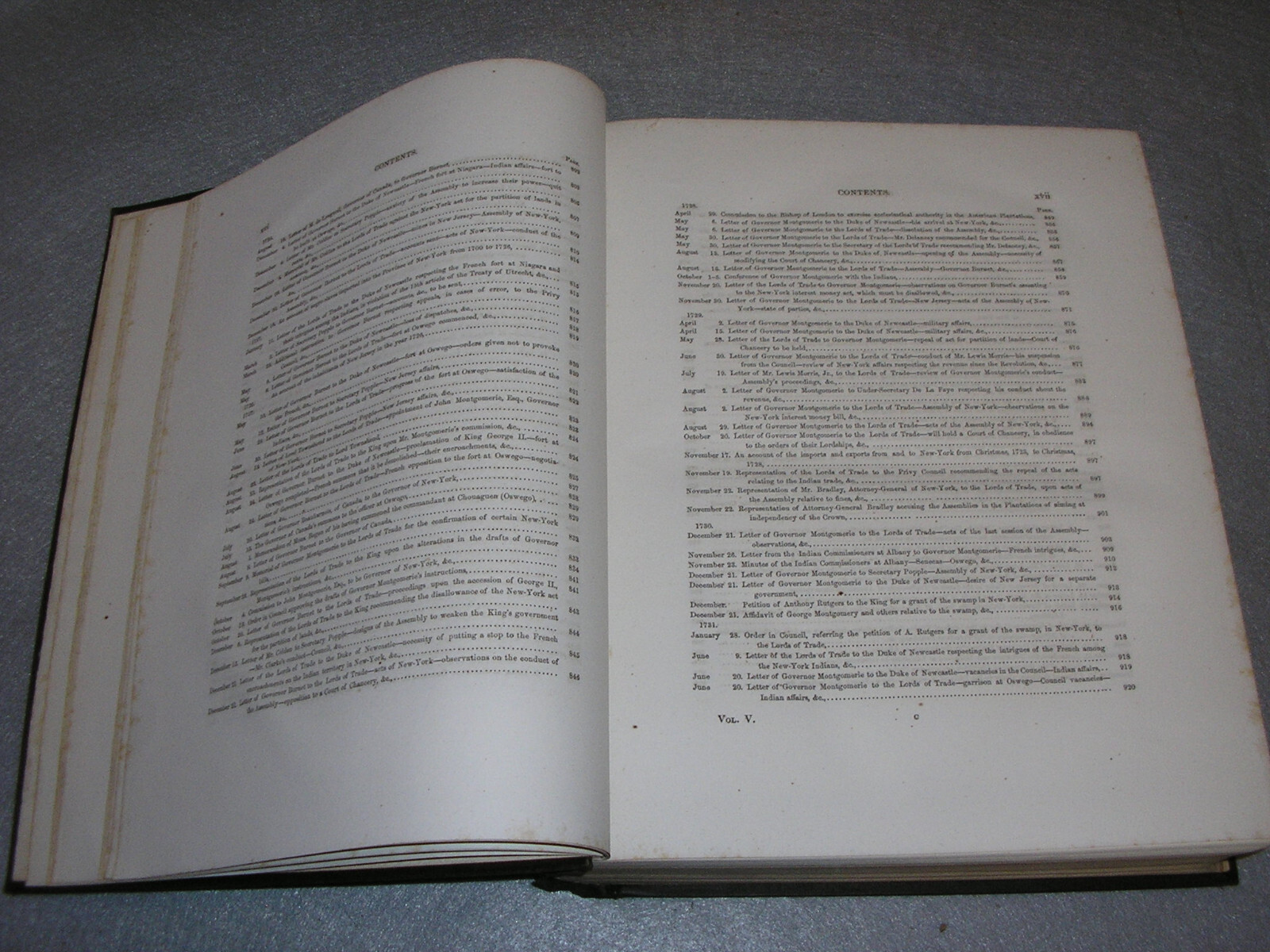 Antique NY History Book Colonial America New York Documents Vol. V Brodhead 1855