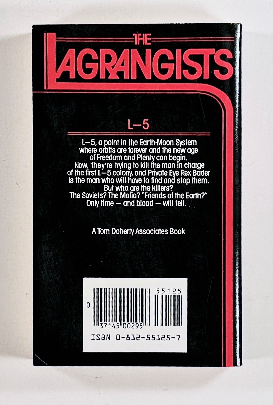 1983 Mack Reynolds THE LAGRANGISTS Space Colony novel TOR BOOKS pb first