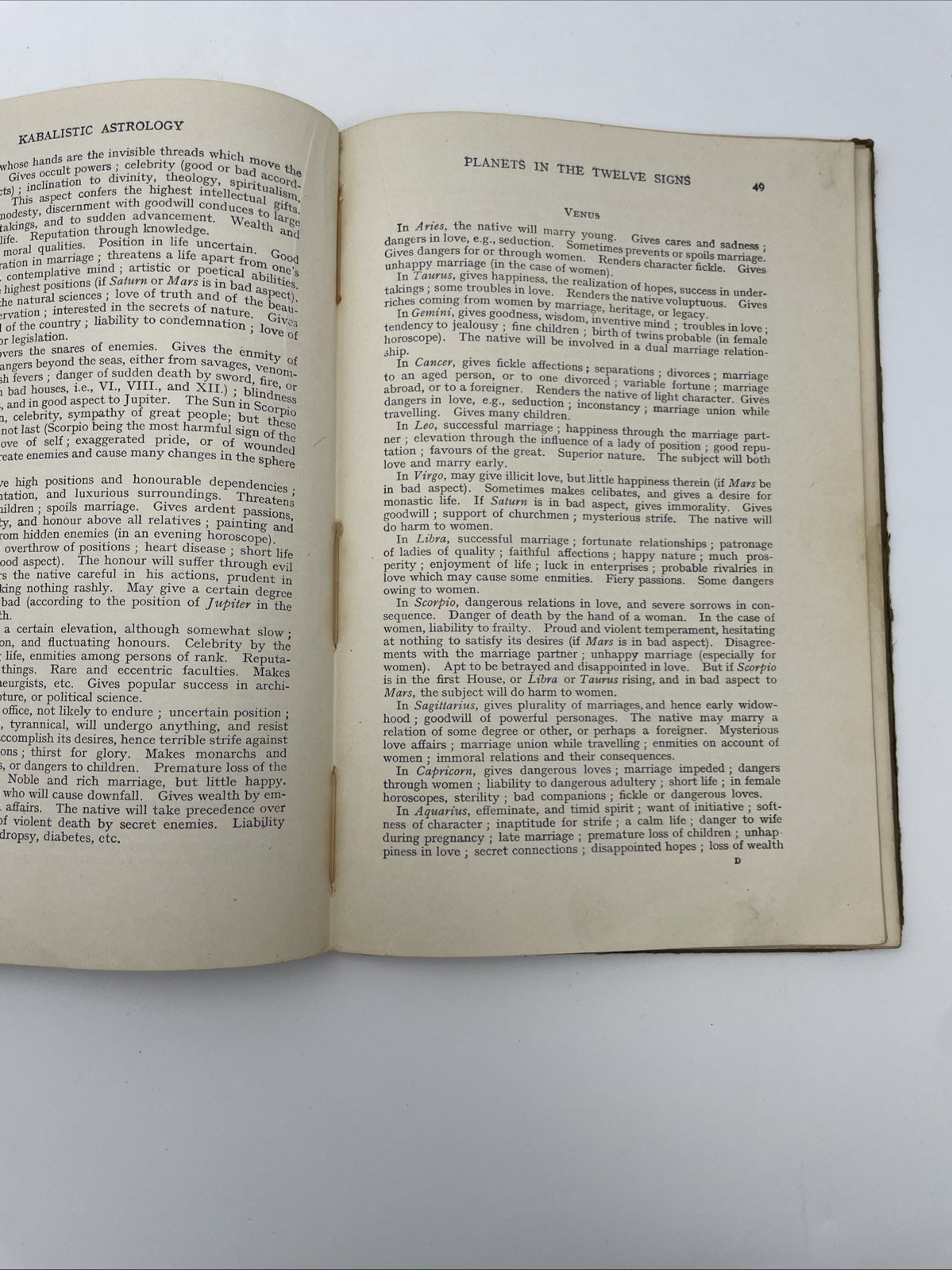 Your Fortune In Your Name Or Kabalistic Astrology – Sepharial Circa 1925