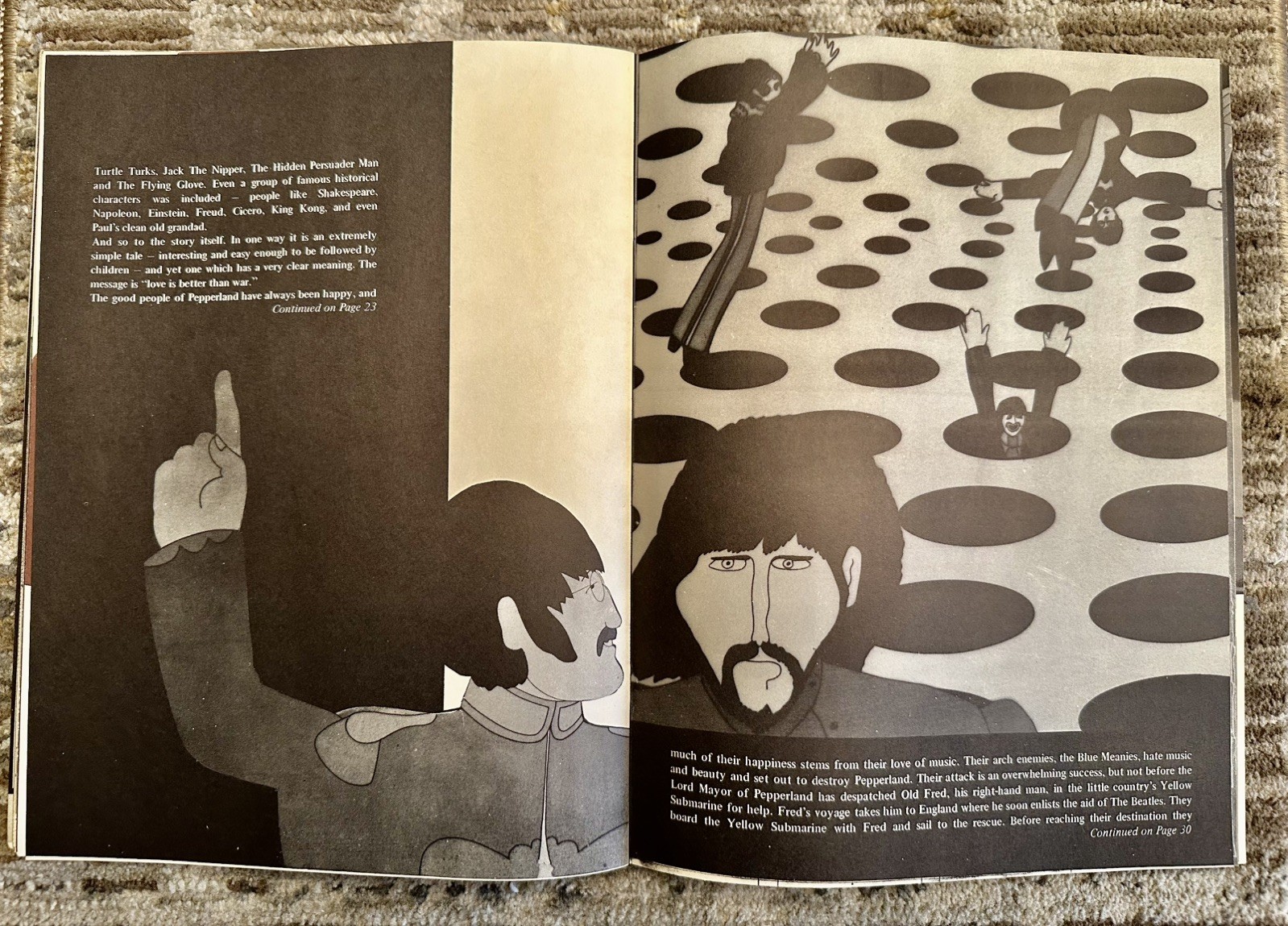 The Inside Story of The Yellow Submarine Souvenir Special Edition Mint. Rare