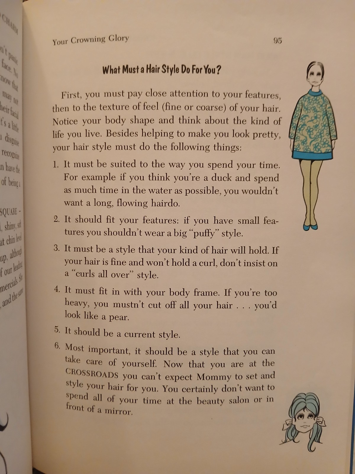 Vintage 1969 Crossroads to Charm Wendy Ward Etiquette Beauty Guide HC Montgomery