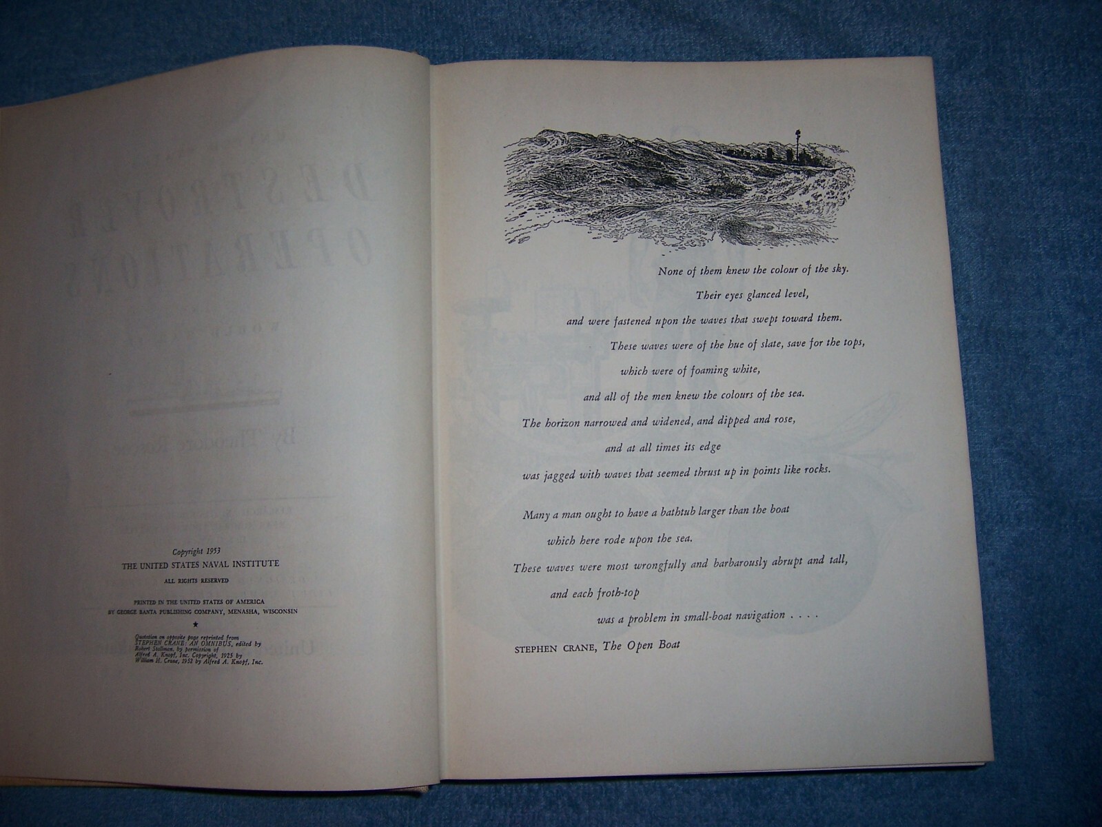 U. S. DESTROYER OPERATIONS IN WORLD WAR II/1st Ed/HC/Military/War/WWII 1939-45