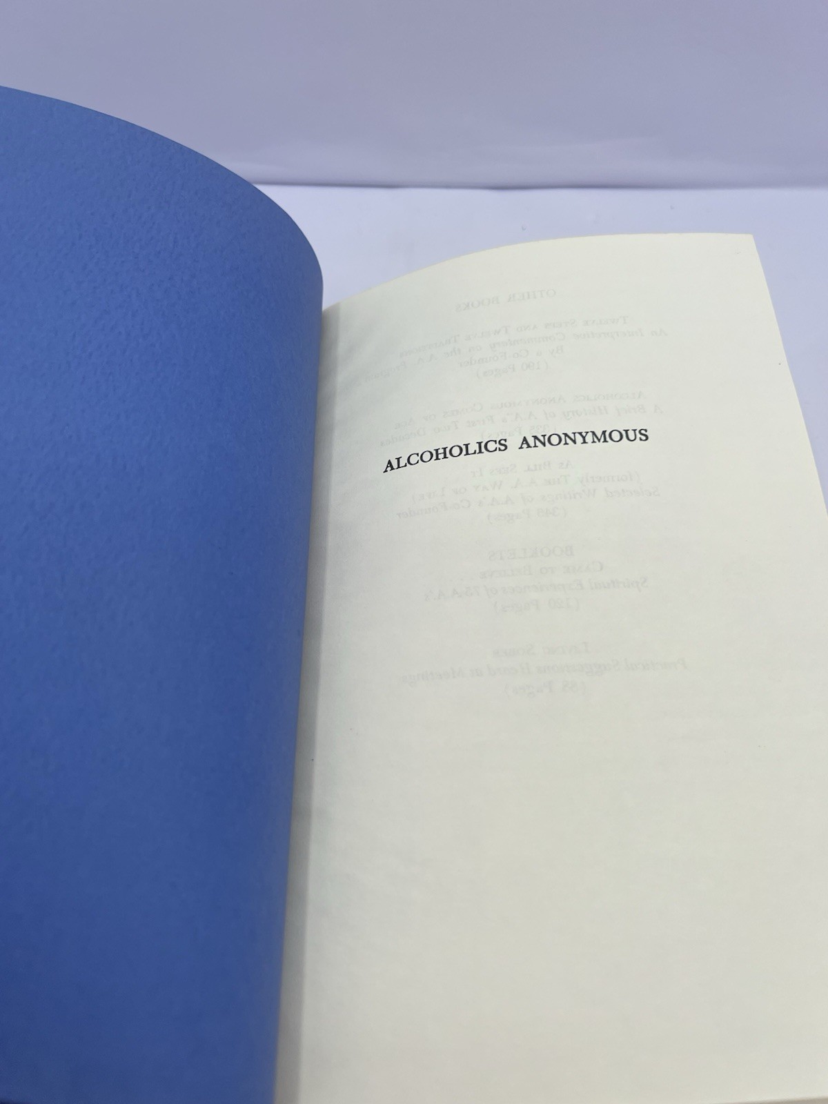 Alcoholics Anonymous Third Edition New and Revised 1976 4th Printing 1978 HC/DJ