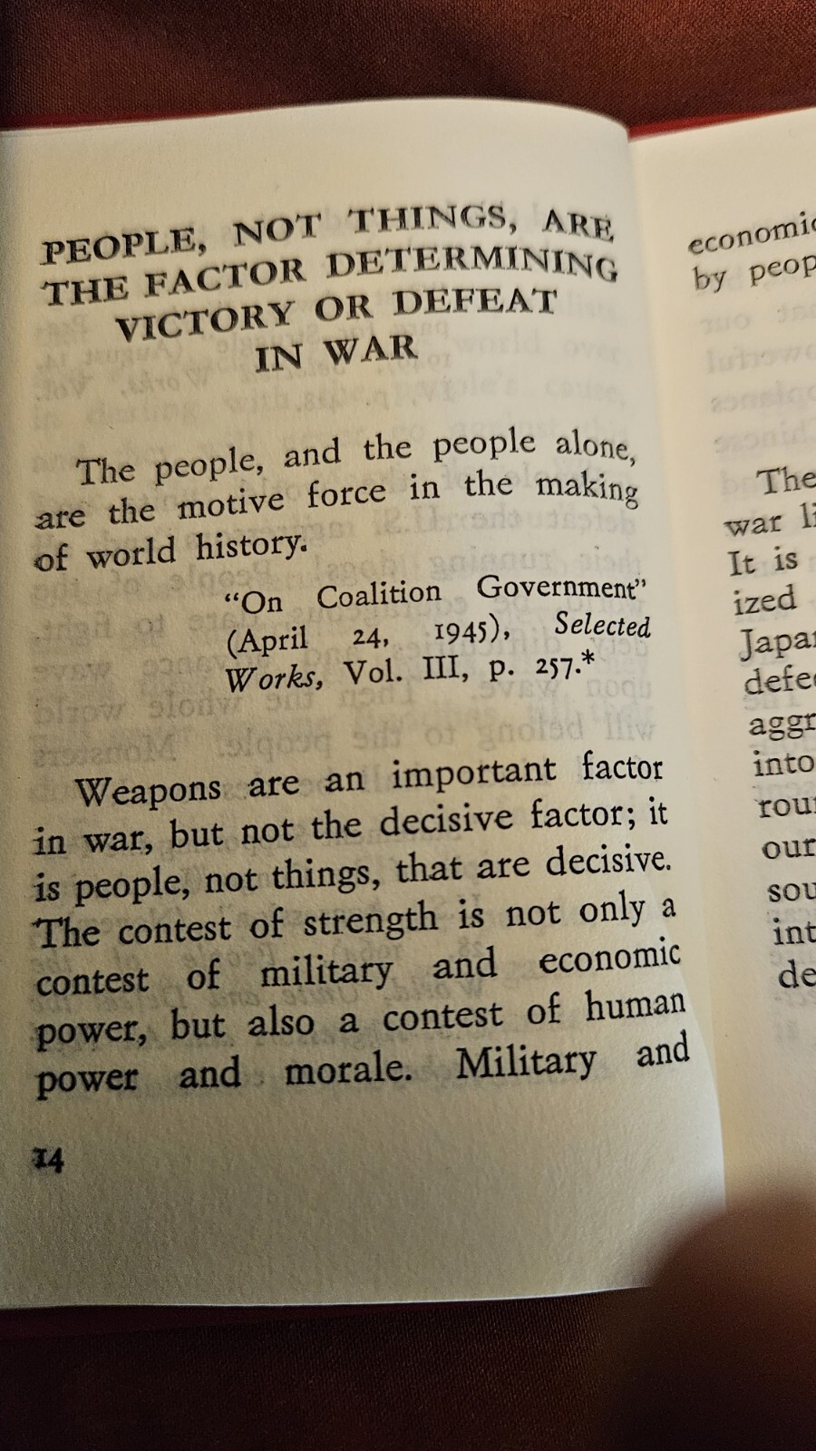 ON PEOPLE’S WAR, by Mao Tse-tung, Very Rare Pocket AND Vest Pocket Editions
