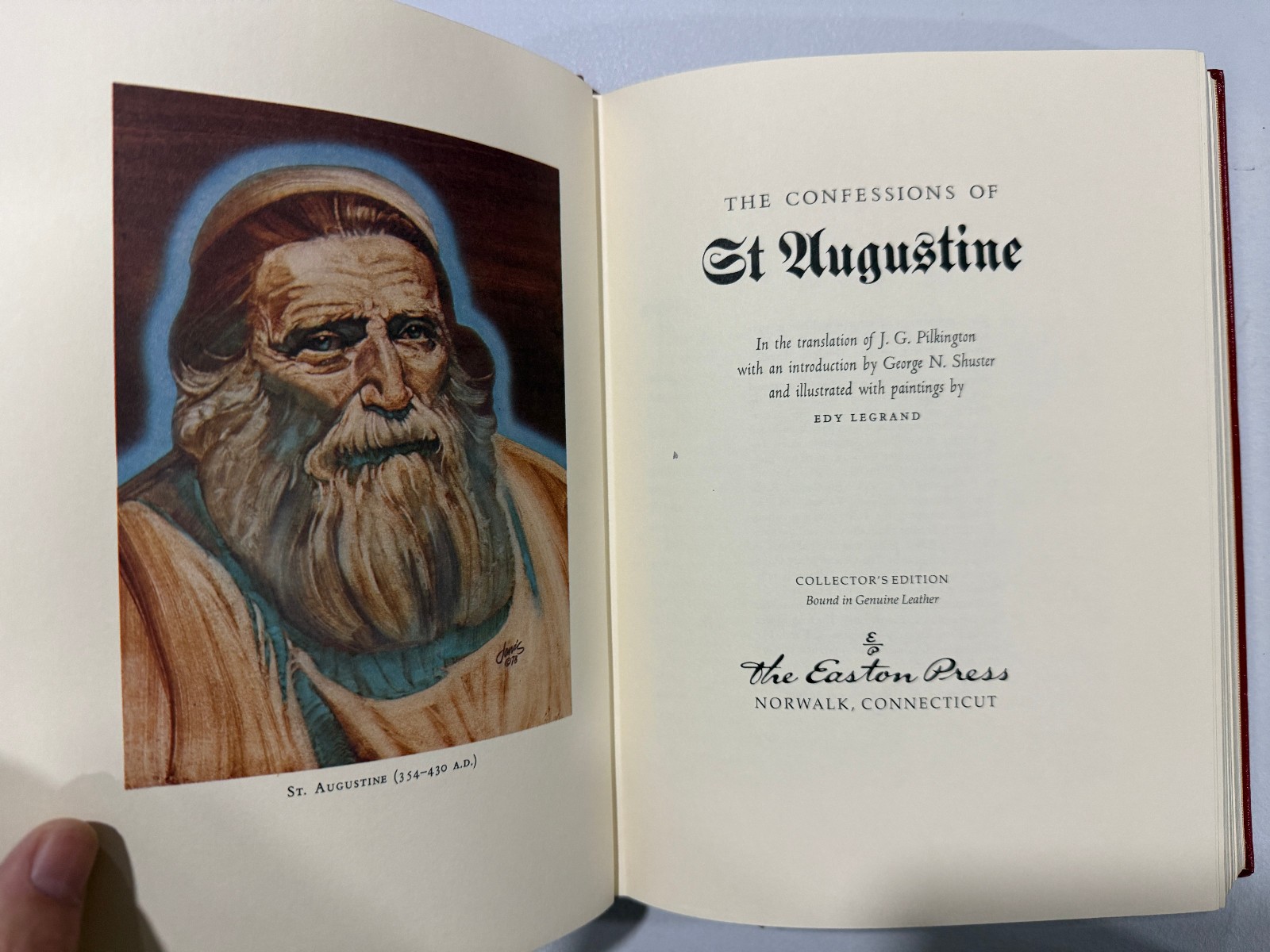Easton Press The Confessions of St Augustine 100 Greatest Books