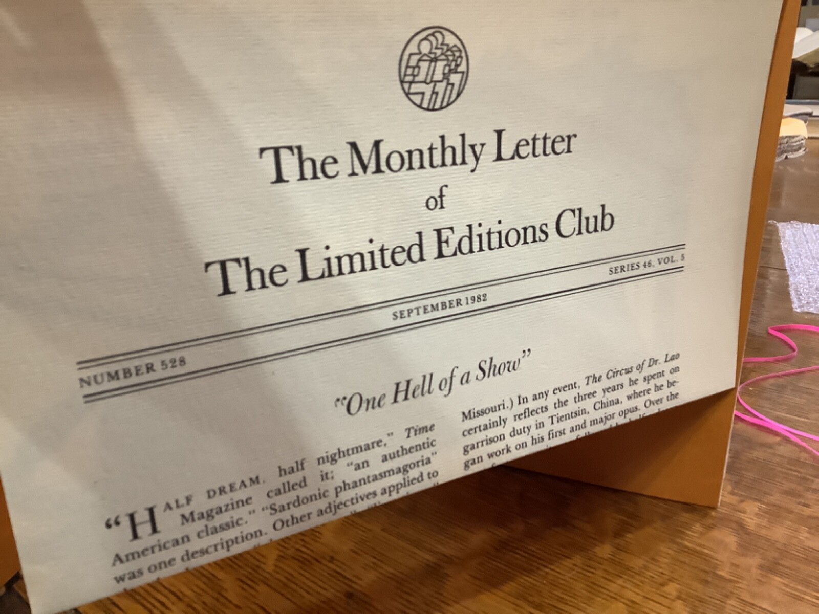 1982 Dr Lao Charles G Finney Limited Editions Club Illustrated with Slip Case