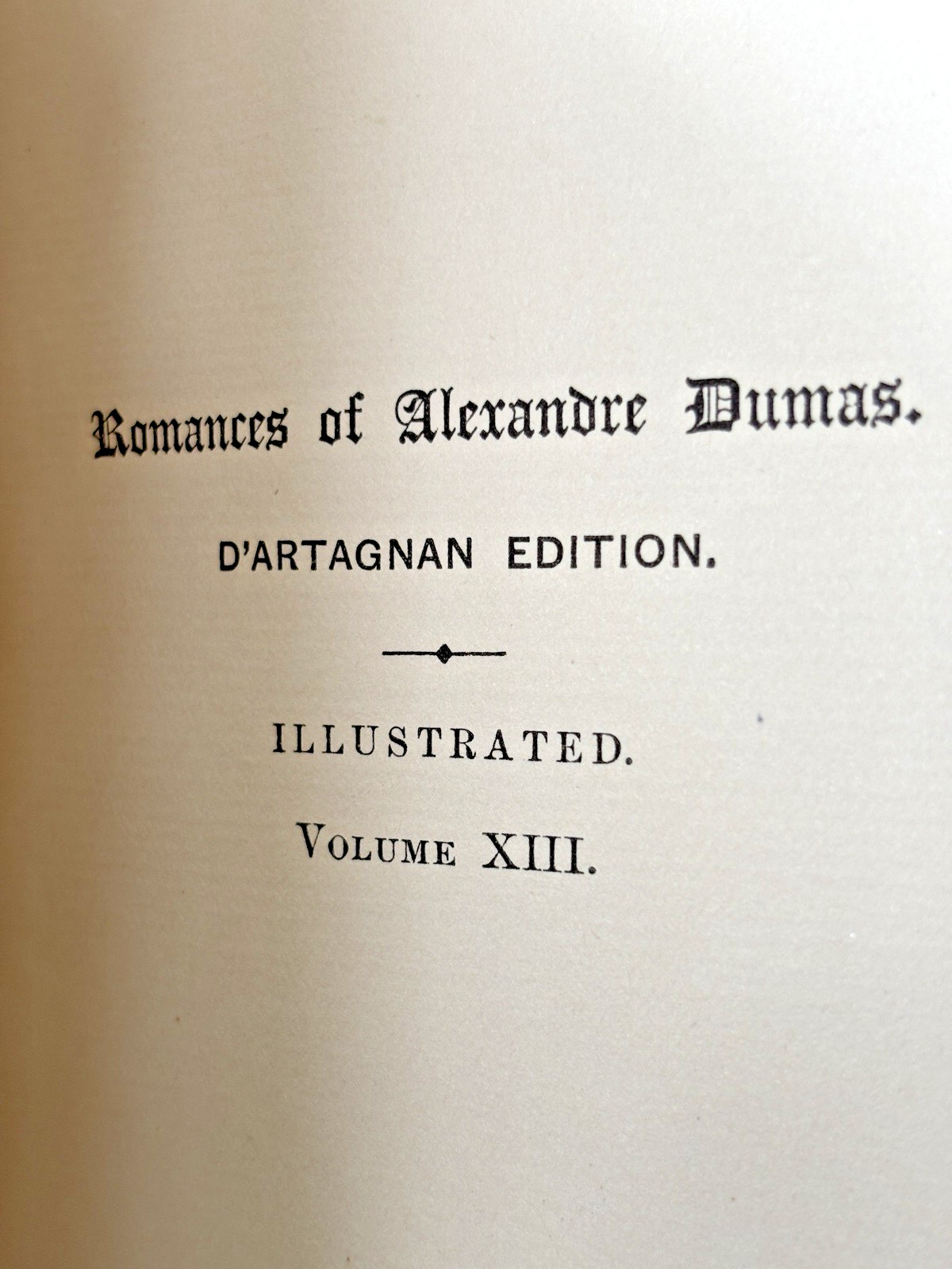 1898 The Three Musketeers Vol I Alexandre Dumas D’Artagnan Edition Little Brown