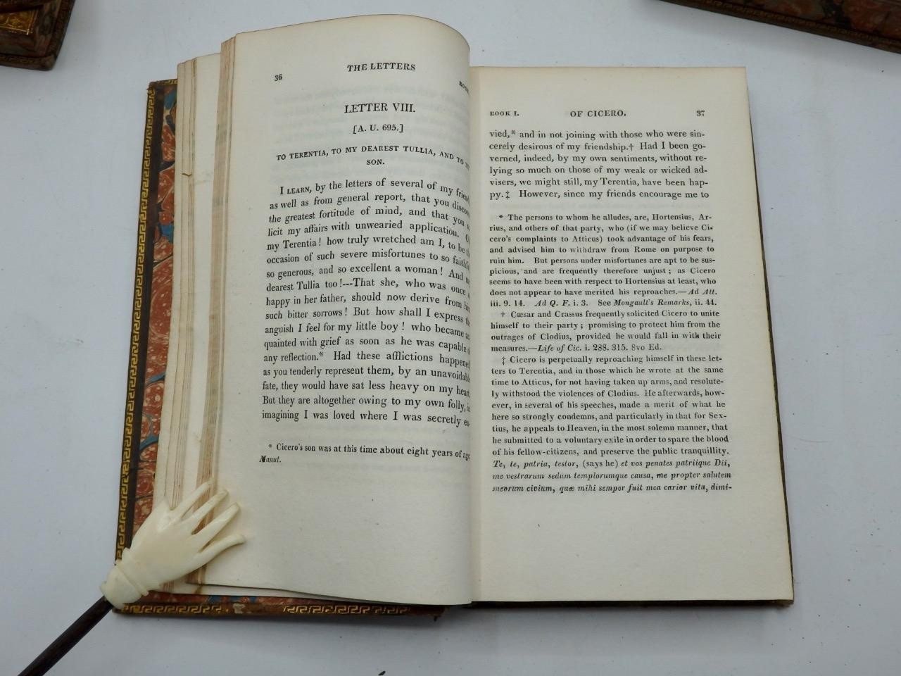 1808 THE LETTERS of MARCUS TULLIUS CICERO 5 Vol. Complete Full Leather