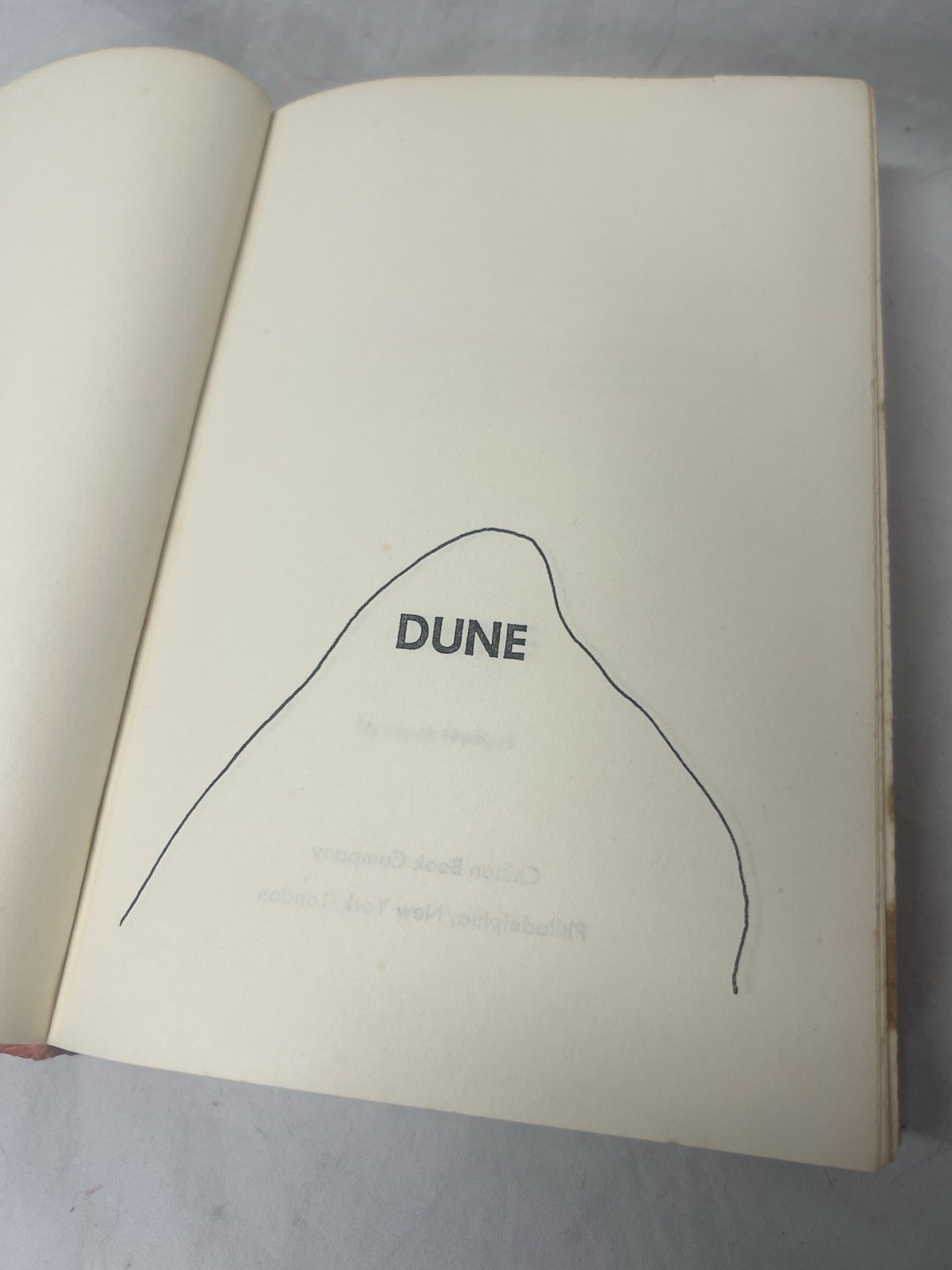 DUNE Frank Herbert-1965 Chilton Book Gutter Code R45 Facsimile BCE DustJacket