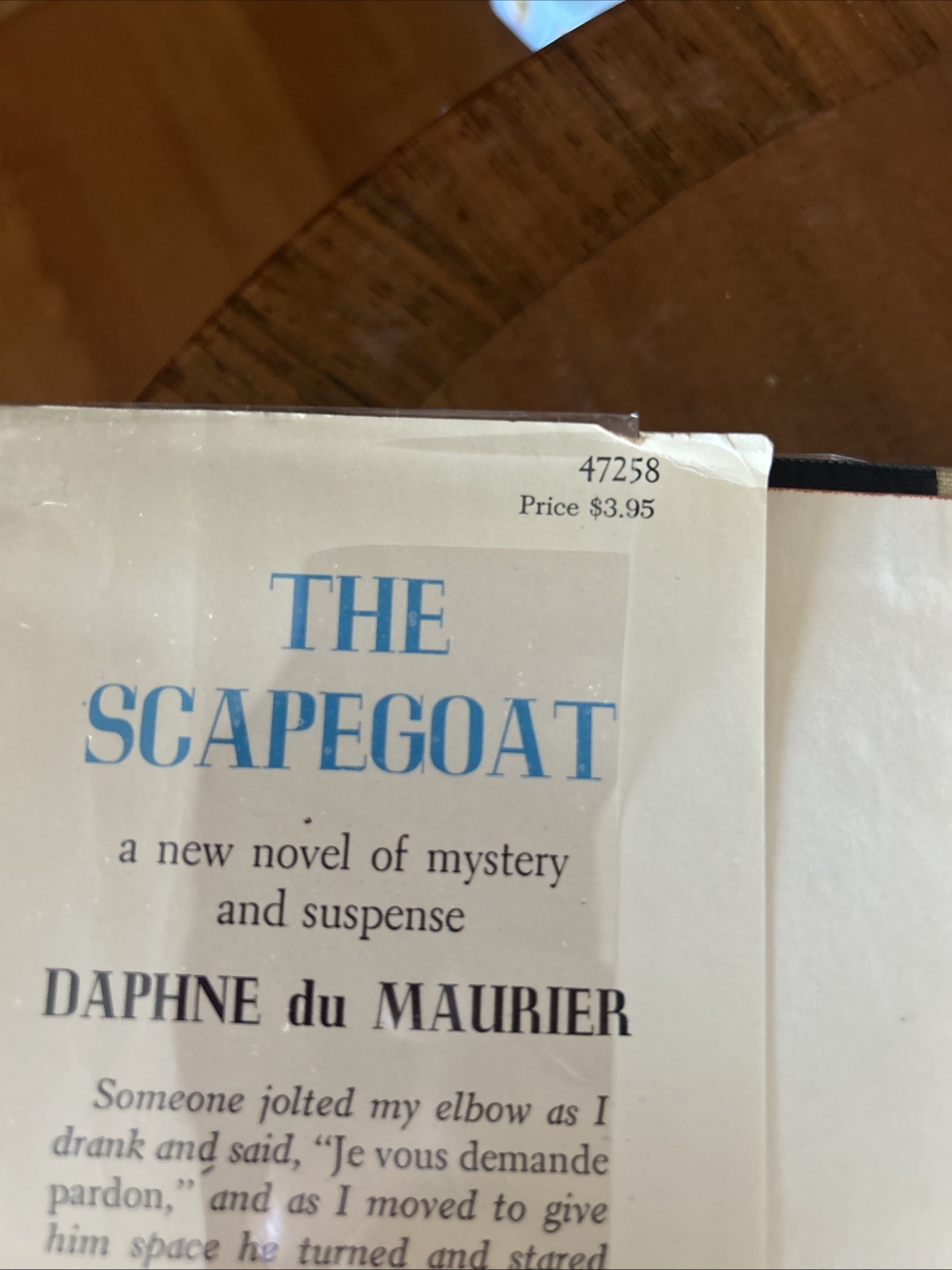 Stated 1st Ed The Scapegoat by Daphne Du Maurier 1957 HCDJ 1st Printing VG+