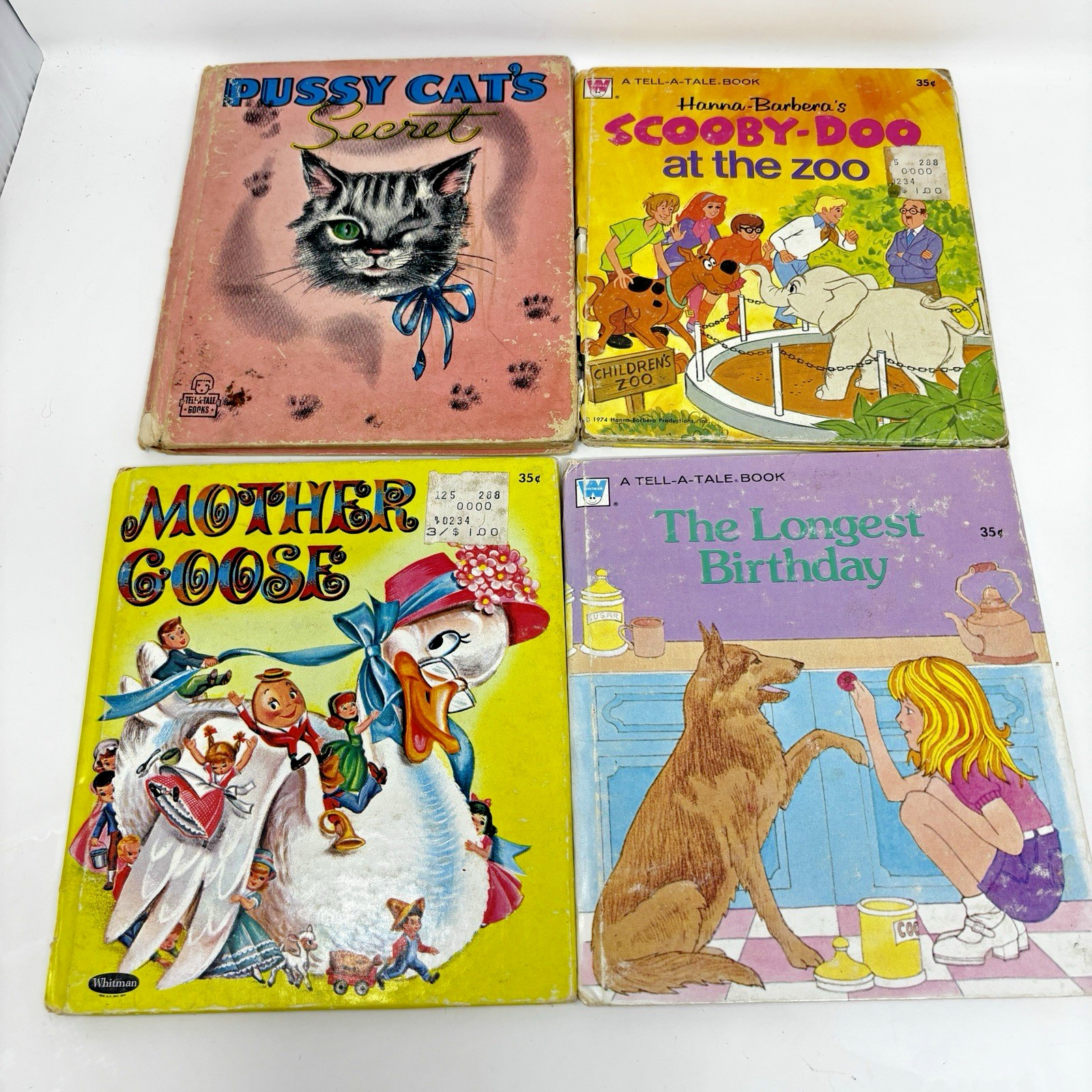 Tell-A-Tale Book Lot of 30 – 29 cent, 35 cent 1940-1970’s Poor condition