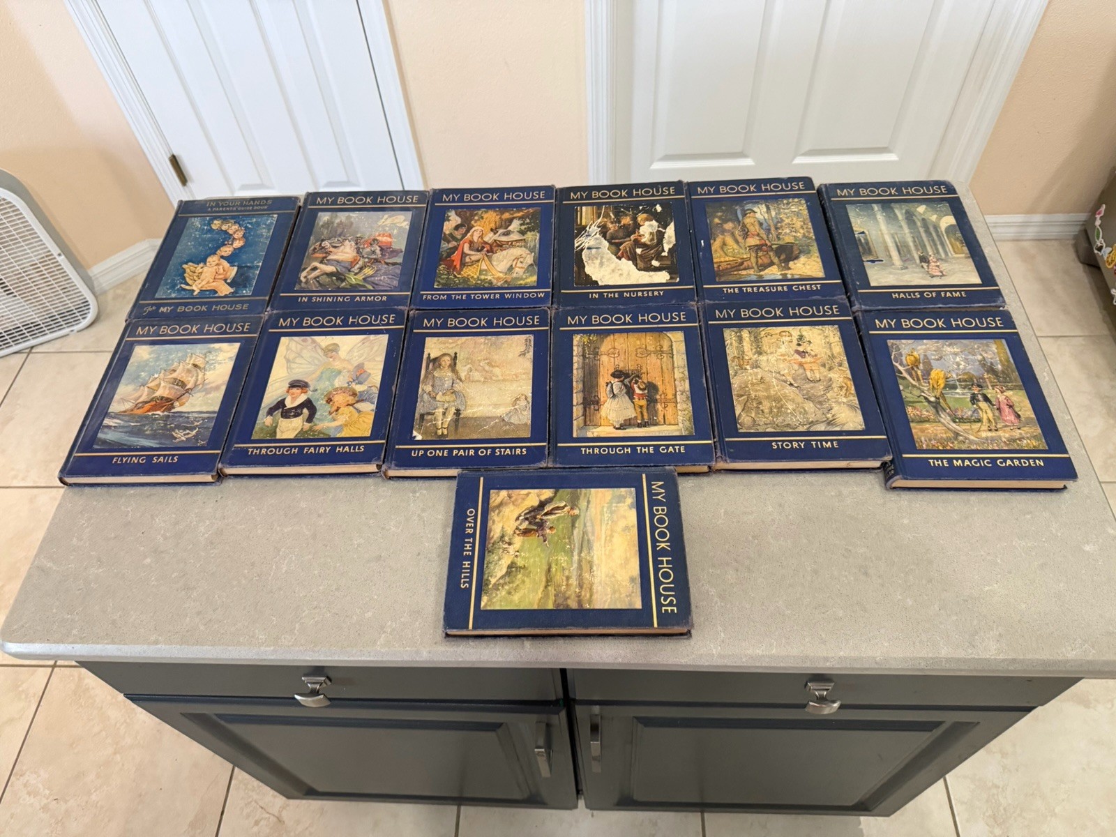 My Book House 1-12 Olive Beaupre Miller Blue Hardcover Complete Set