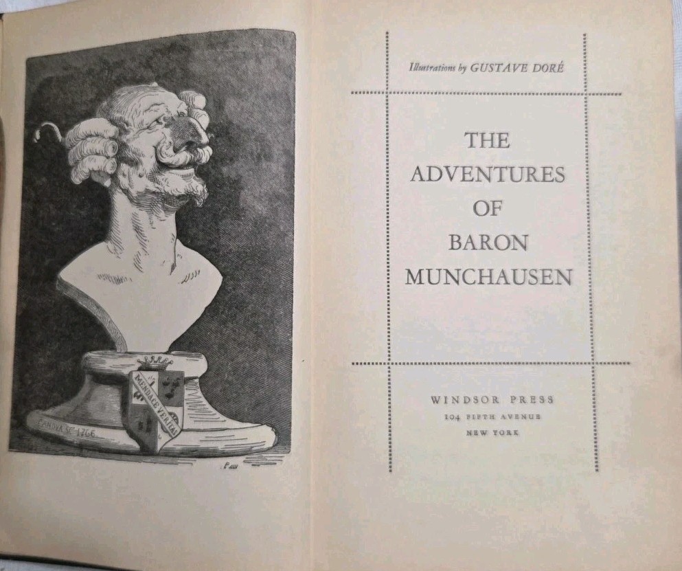 The Adventures of Baron Munchausen – Gustave Doré Illustrated – Antique HC