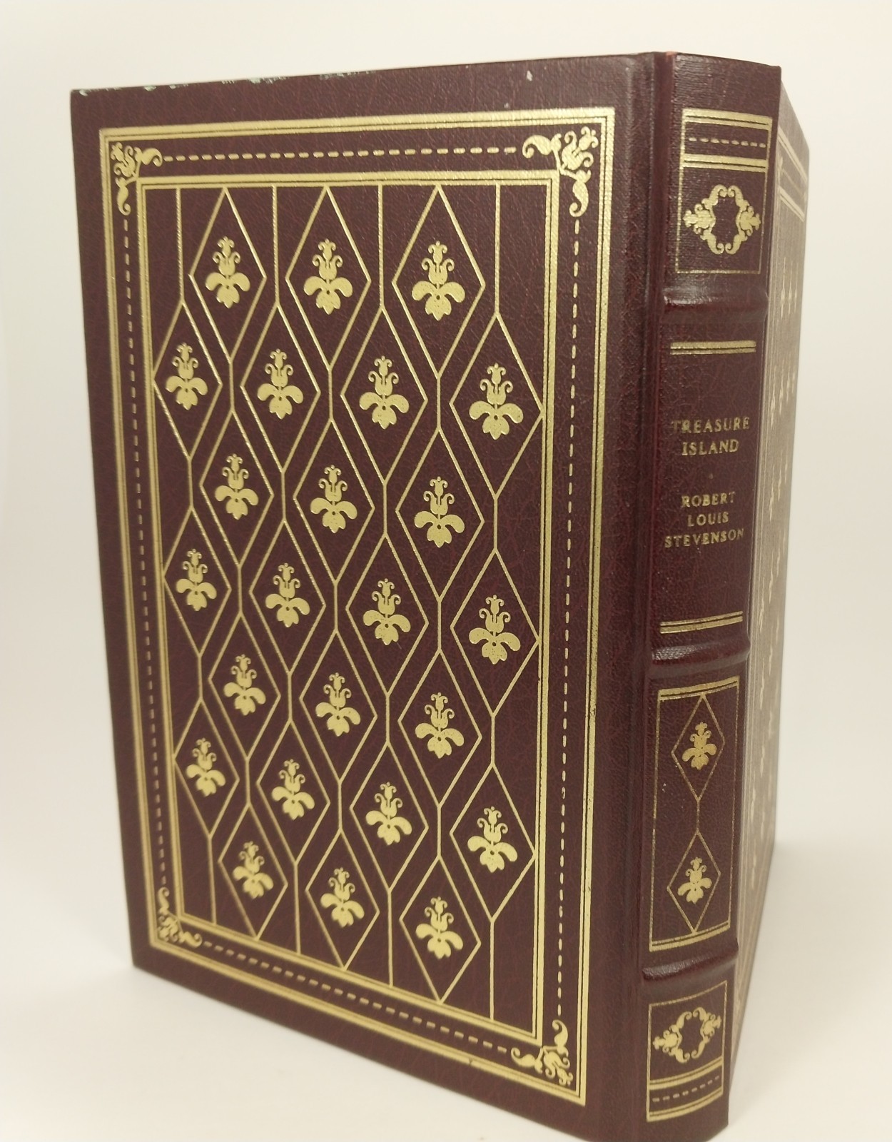 Franklin Library 1981 Treasure Island Stevenson Leatherette 3 Hubs Gilt Like New