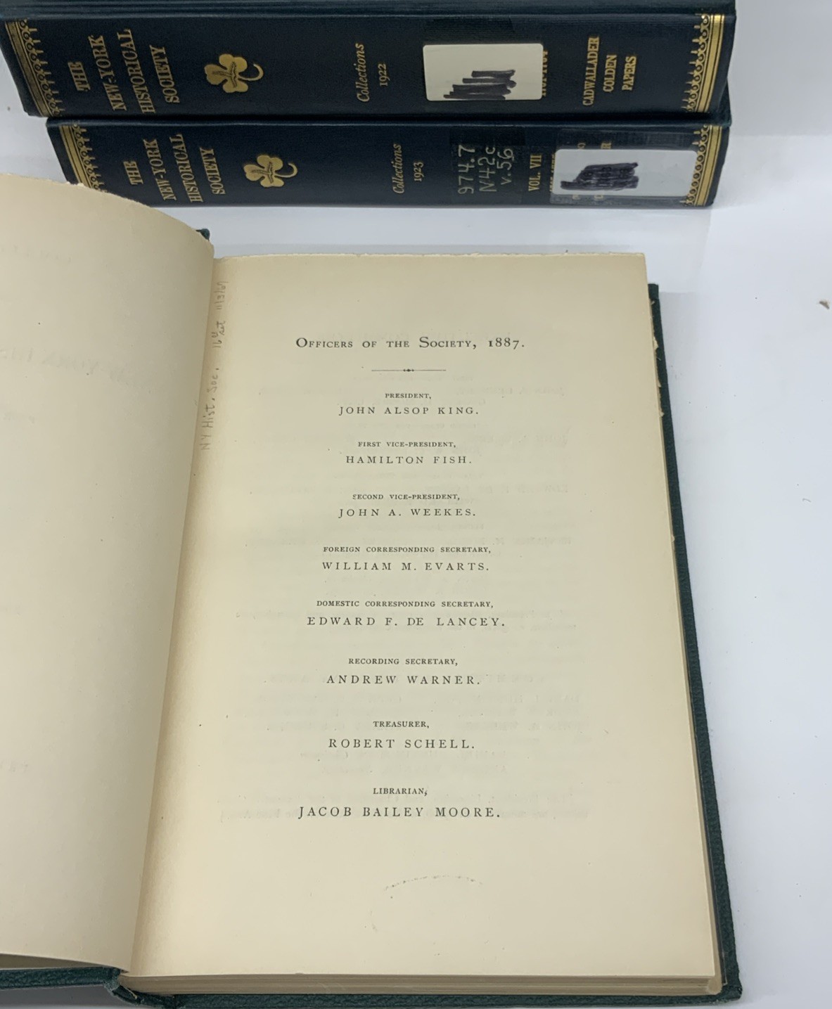 NEW YORK HISTORICAL SOCIETY COLLECTIONS 8 Volumes
