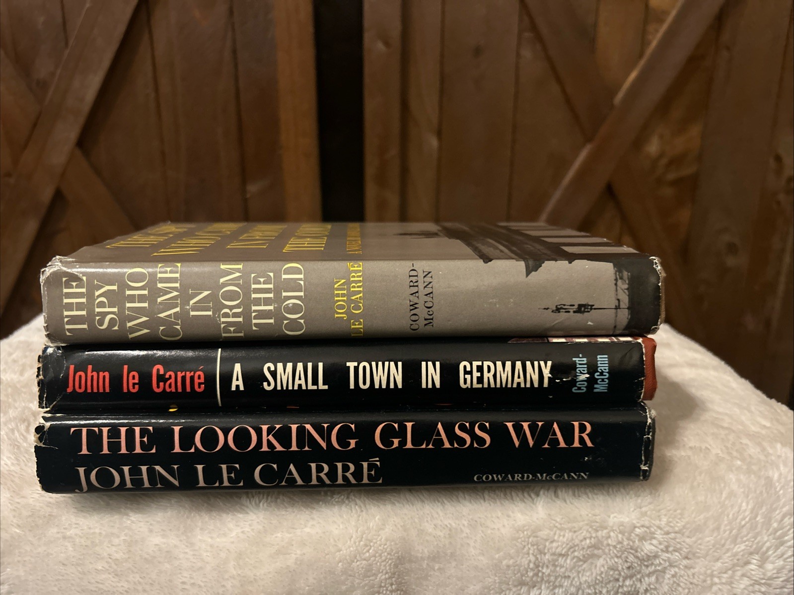 John Le Carre VTG HCDJx3: Spy Who Came In From Cold (1st/28) Looking Glass War &