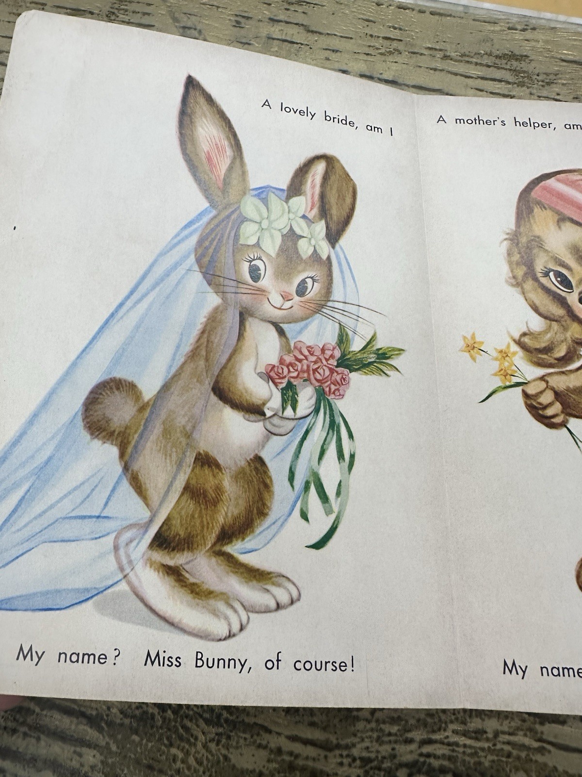 Vintage My Happy Book Funny Animals Children’s Board Book Doeisha HTF