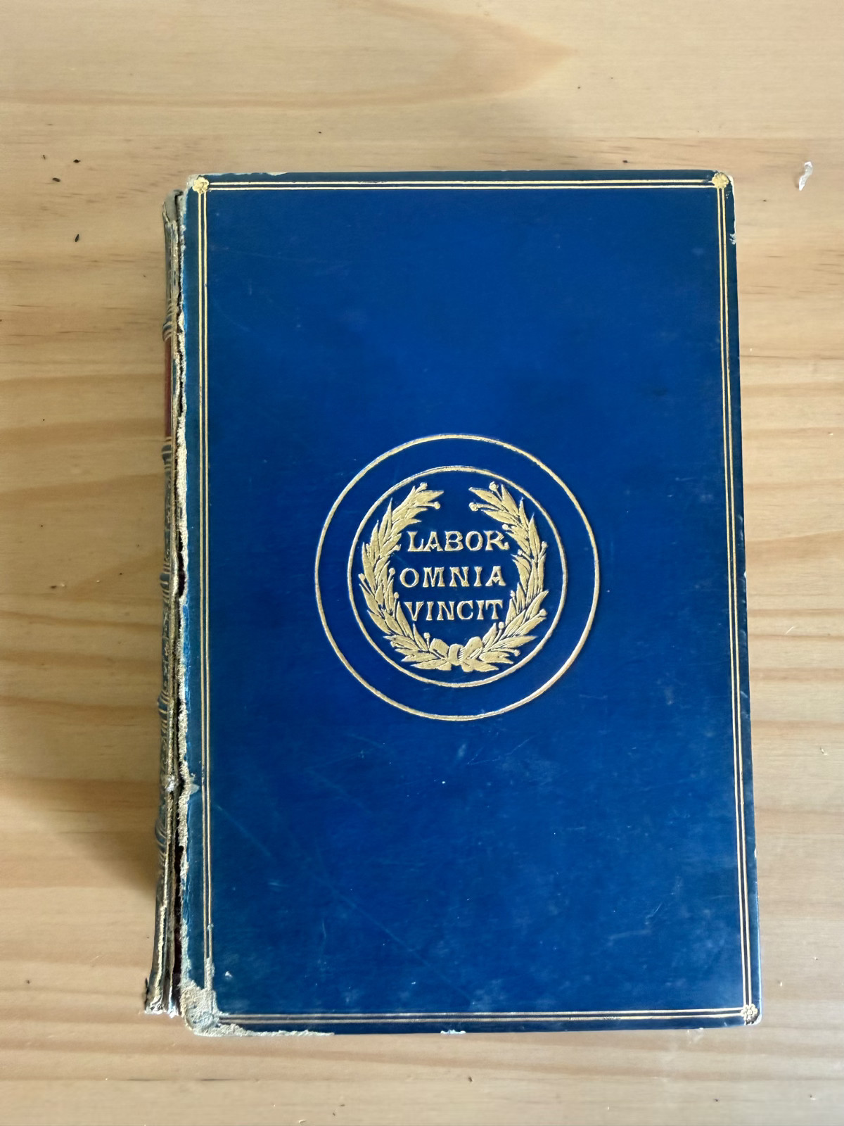 c1880 Antique Longfellow Poetical Works Lansdowne Poets Leather Frederick Warne