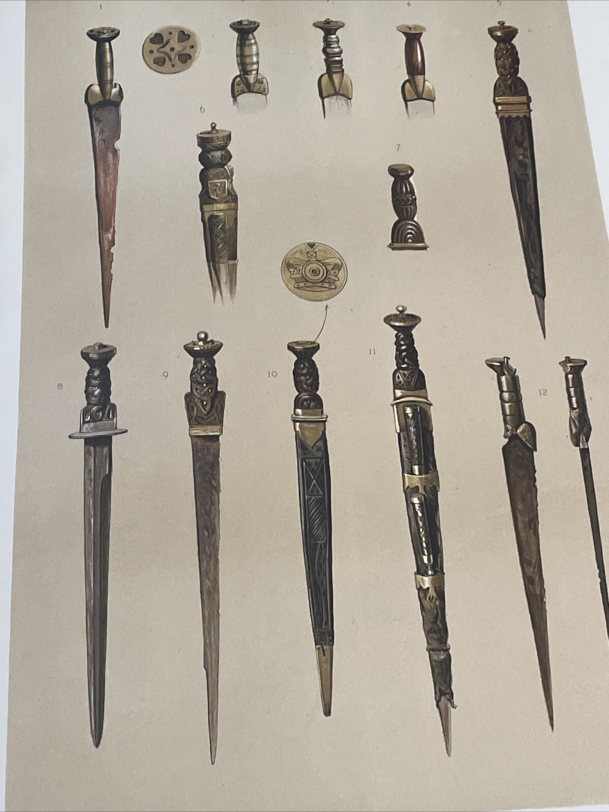 Ancient Scottish Weapons #89/500 1881 by James Drummond Joseph Anderson Scarce!