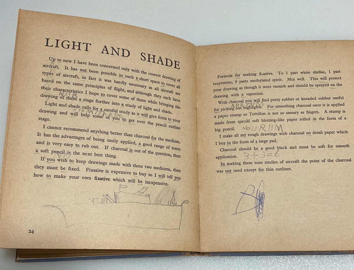 How To Draw Planes Frank Wootton 1943 5th Impression Military Condition Issues