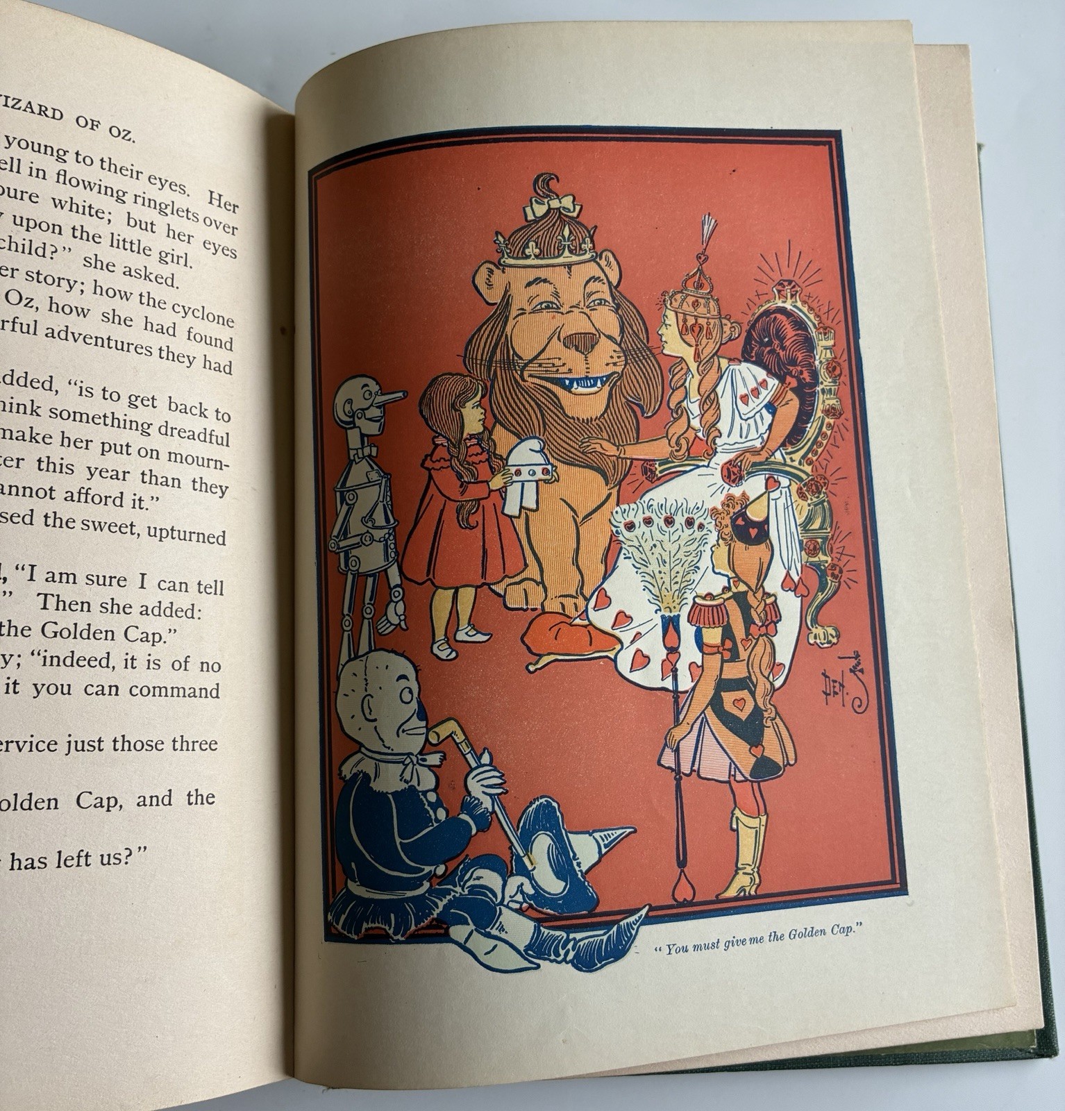 The Wonderful Wizard Of Oz 1903 Baum Denslow Merrill HC 16 Color Plates 2nd ED