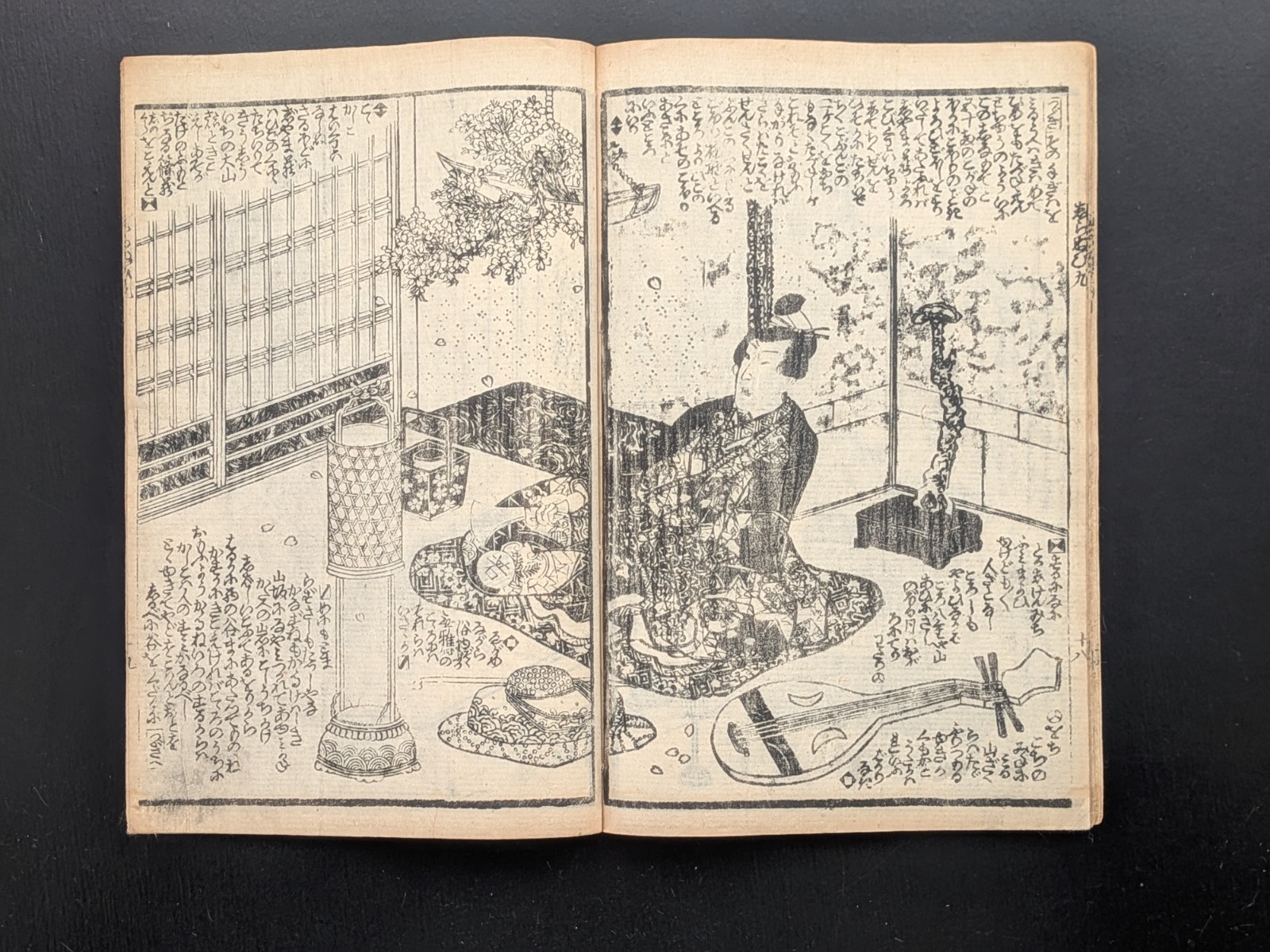 Japanese Ukiyo-e Woodblock Print Book 8-484 2-Volumes Utagawa Kunisada