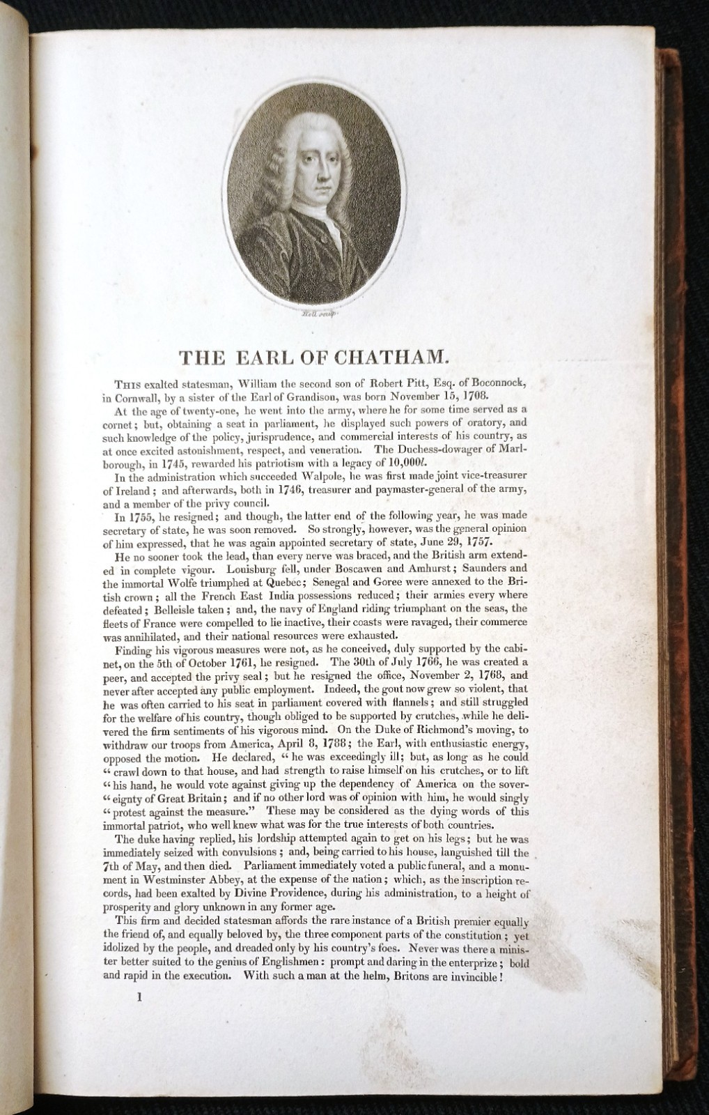Antiquarian BIOGRAPHICAL CABINET VOL 1 Harrison 1823 Capt Cook Milton Chaucer ++