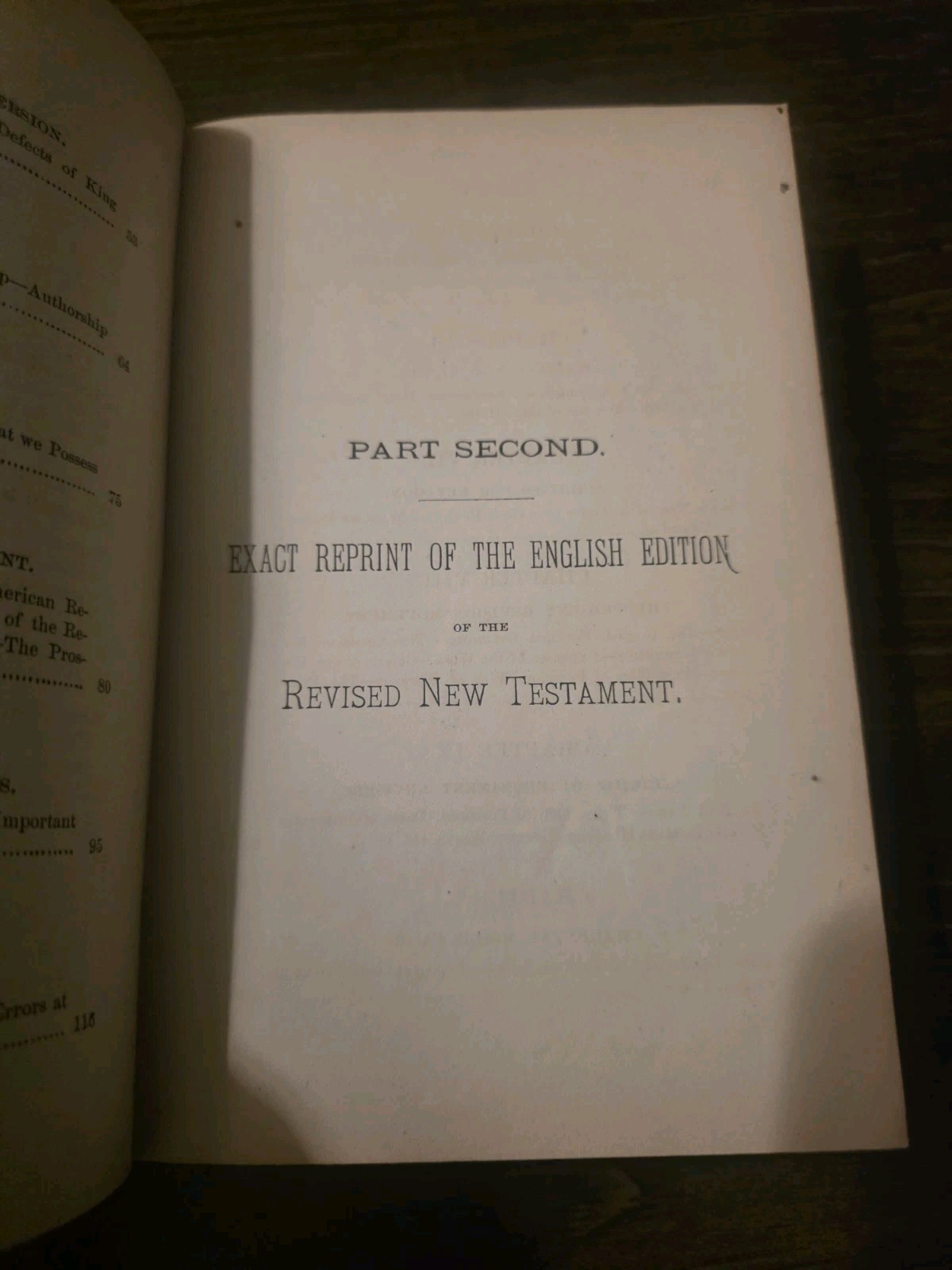 Antique Revised New Testament & History of Revision Hubbard Bros Leather HC