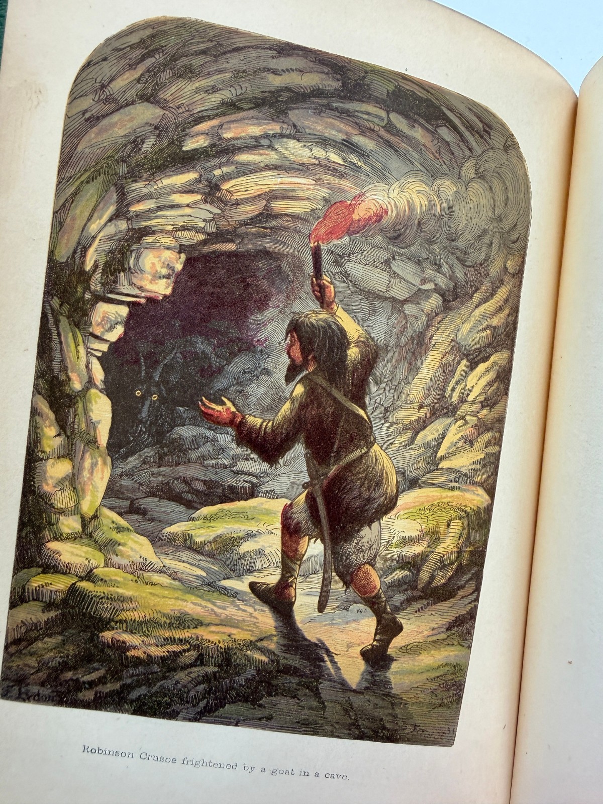 Robinson Crusoe Daniel De Foe 1800s Antique Book