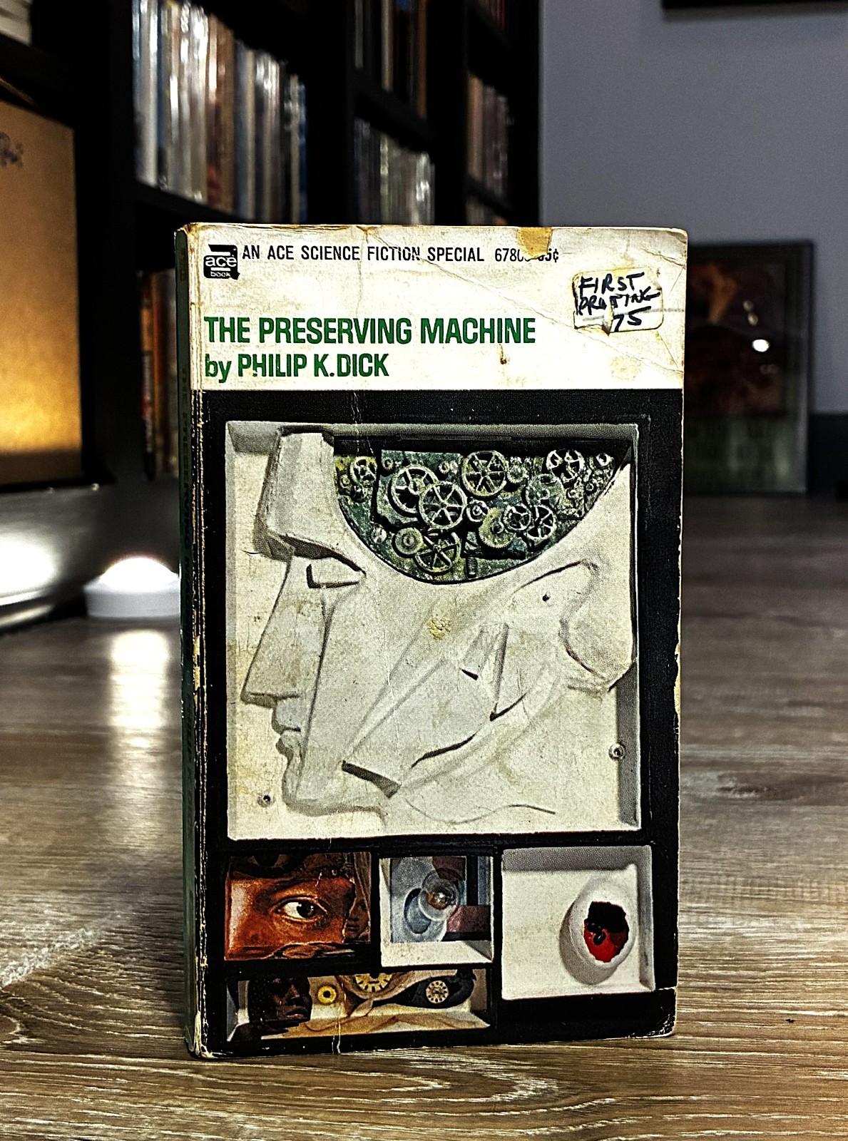 Philip K. Dick Signed THE PRESERVING MACHINE 1969 MMPB Vintage Sci Fi PKD Good–