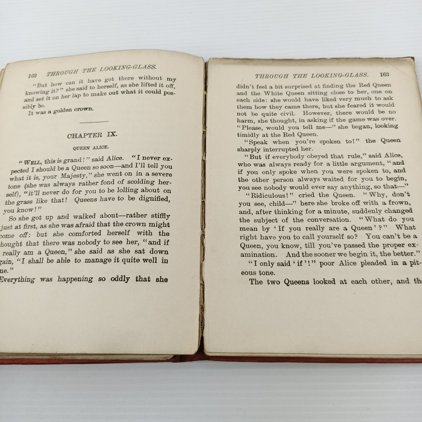 Lewis Carroll Through The Looking-Glass c1899 Inscribed Illustrated Plates Book