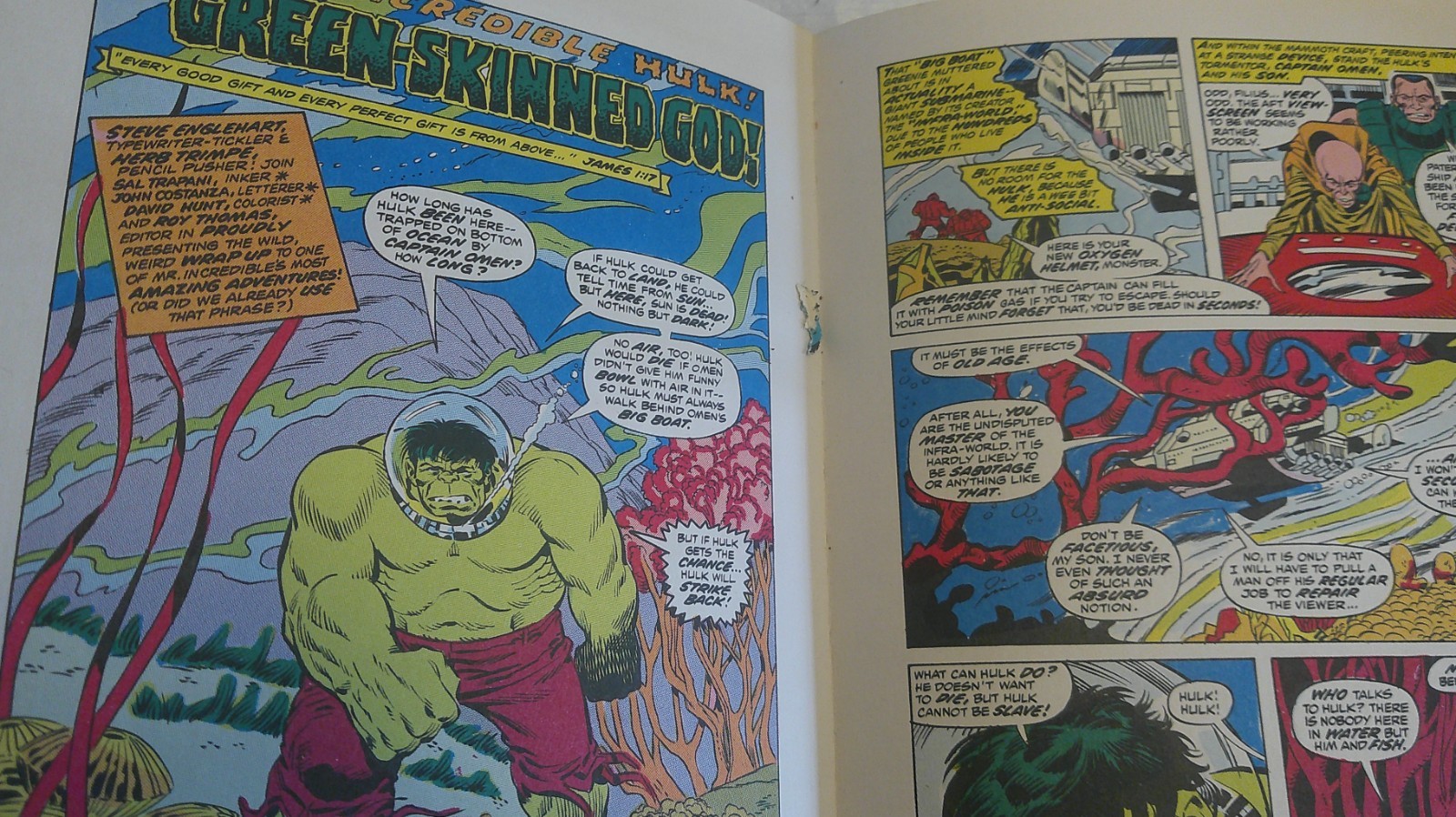 1975 HB Marvel Annual Starring the Incredible Hulk Super Heroes Adventure