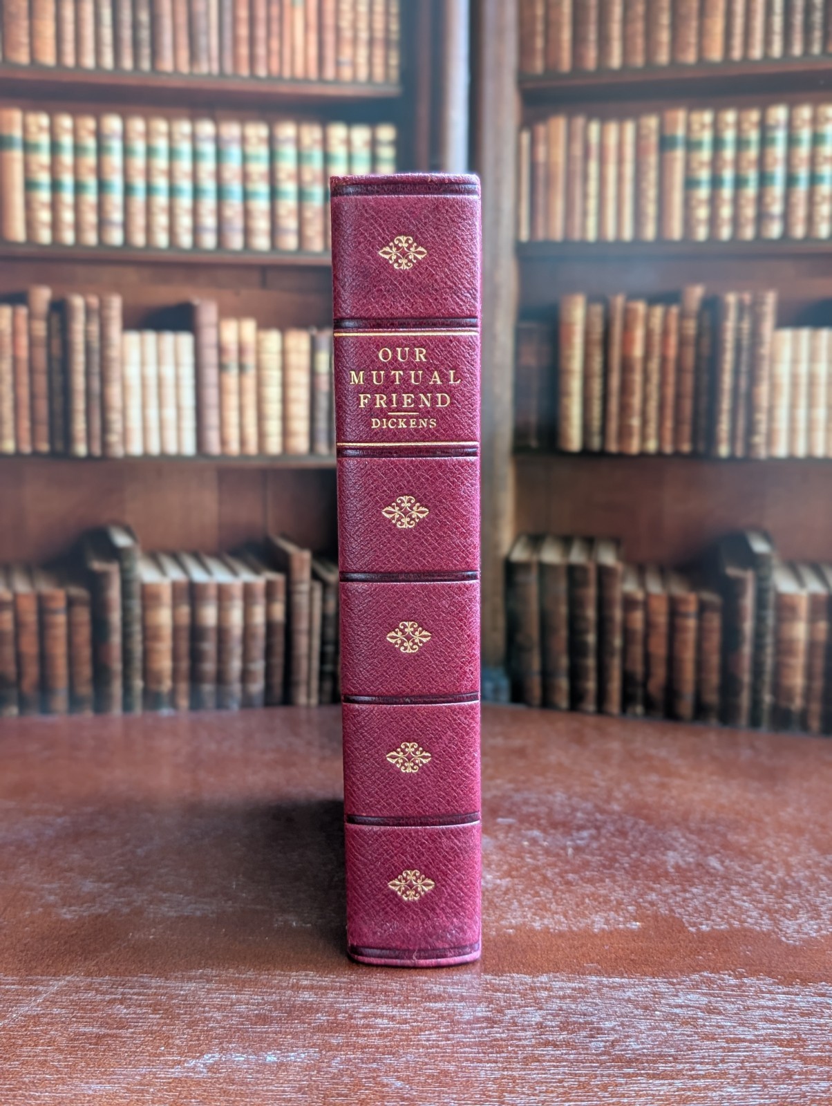 Our Mutual Friend by Charles Dickens leather binding Victorian Era gift antique