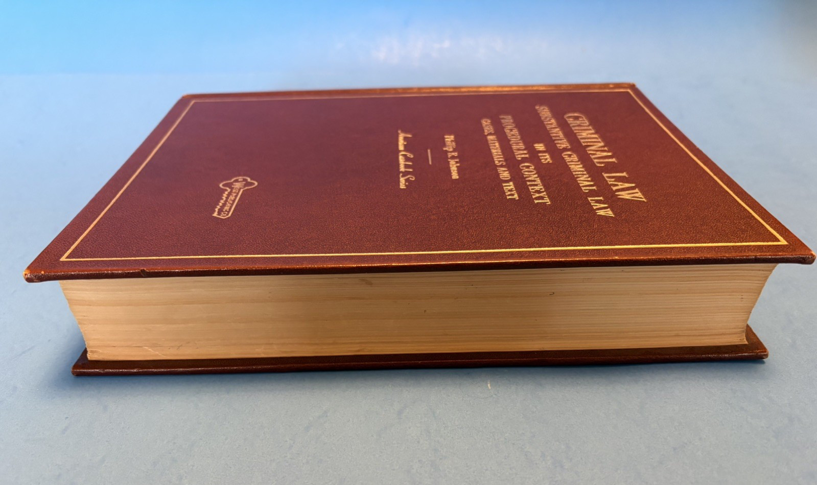 Criminal Law Substantive Criminal Law In Its Procedural Context 1st Edition