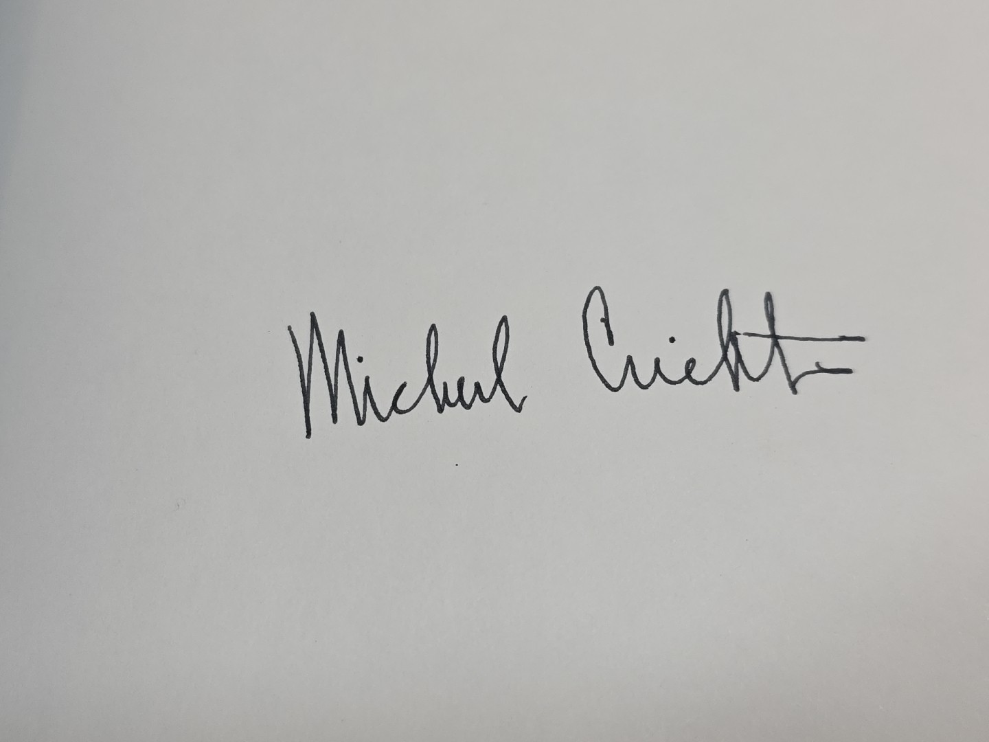 Michael Crichton JURASSIC PARK Signed Gift Edition 1st Printing Knopf