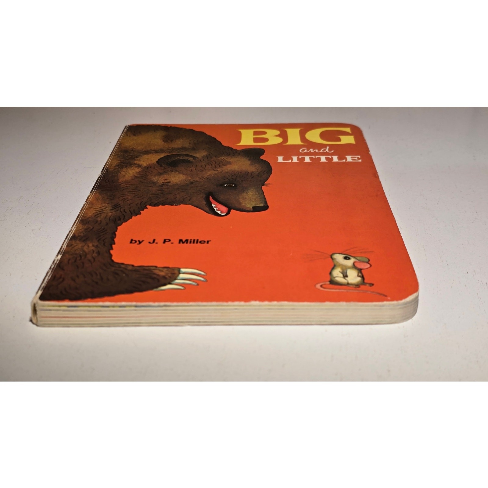 Vintage Random House Big and Little Board Book J P Miller Vintage 1976 Animals
