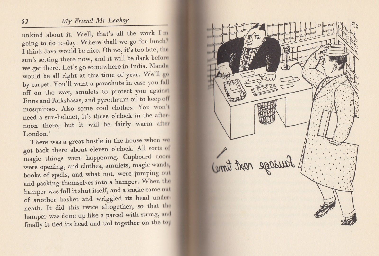 MY FRIEND MR LEAKEY (1938) JBS HALDANE, LH ROSOMAN ILLUS. 1ST HARPER EDITION