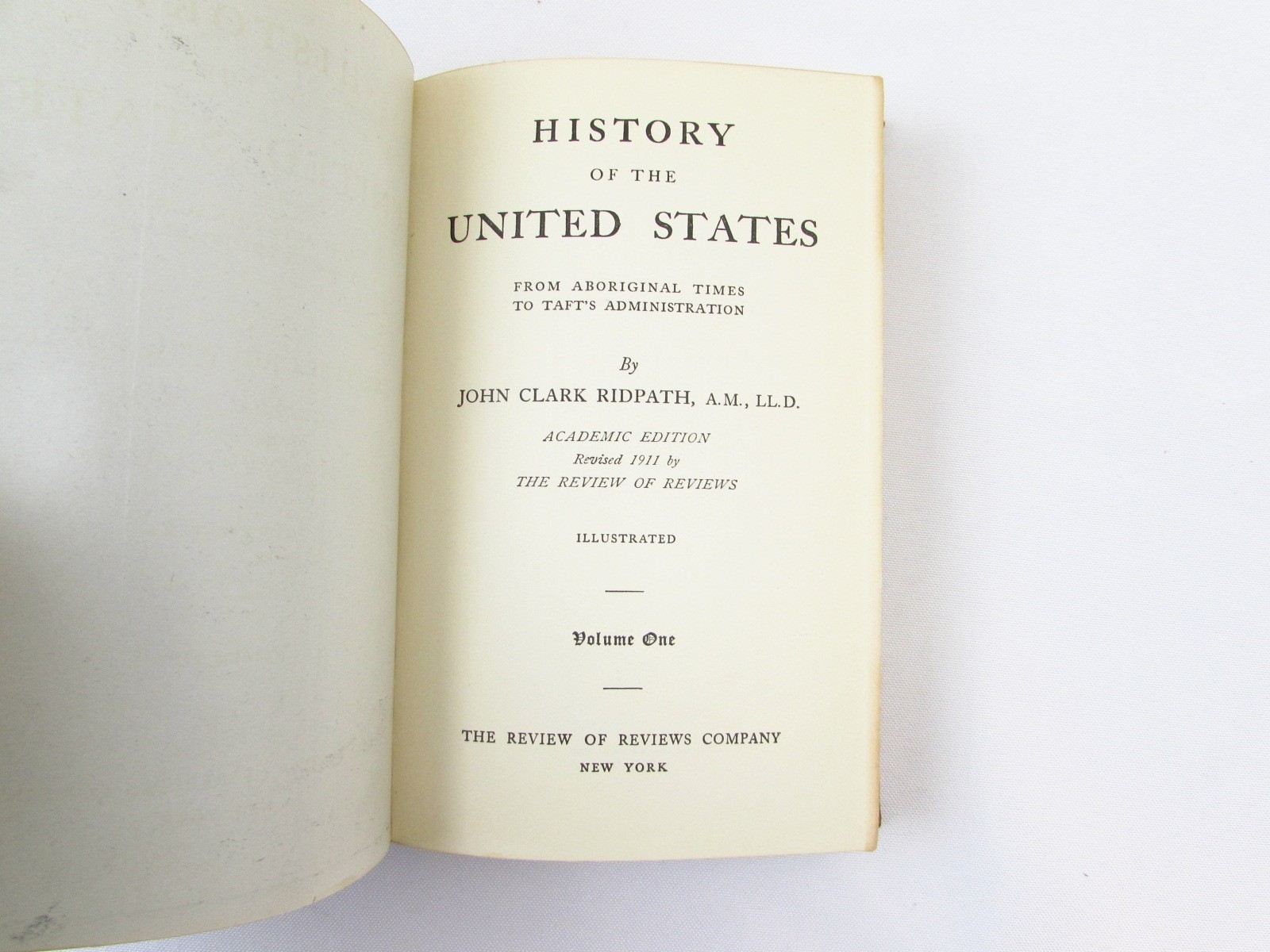 Ridpath’s History of The United States 1911 American Book Co. 4-Vol Set Leather