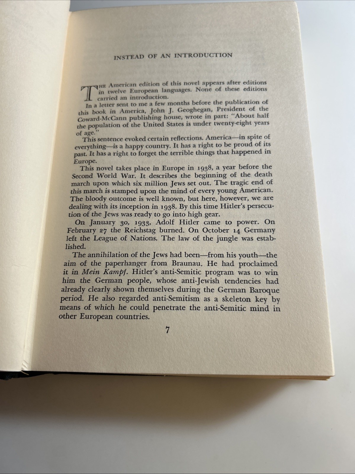 The Mission by Hans Habe First Edition 1966 HCDJ 2922