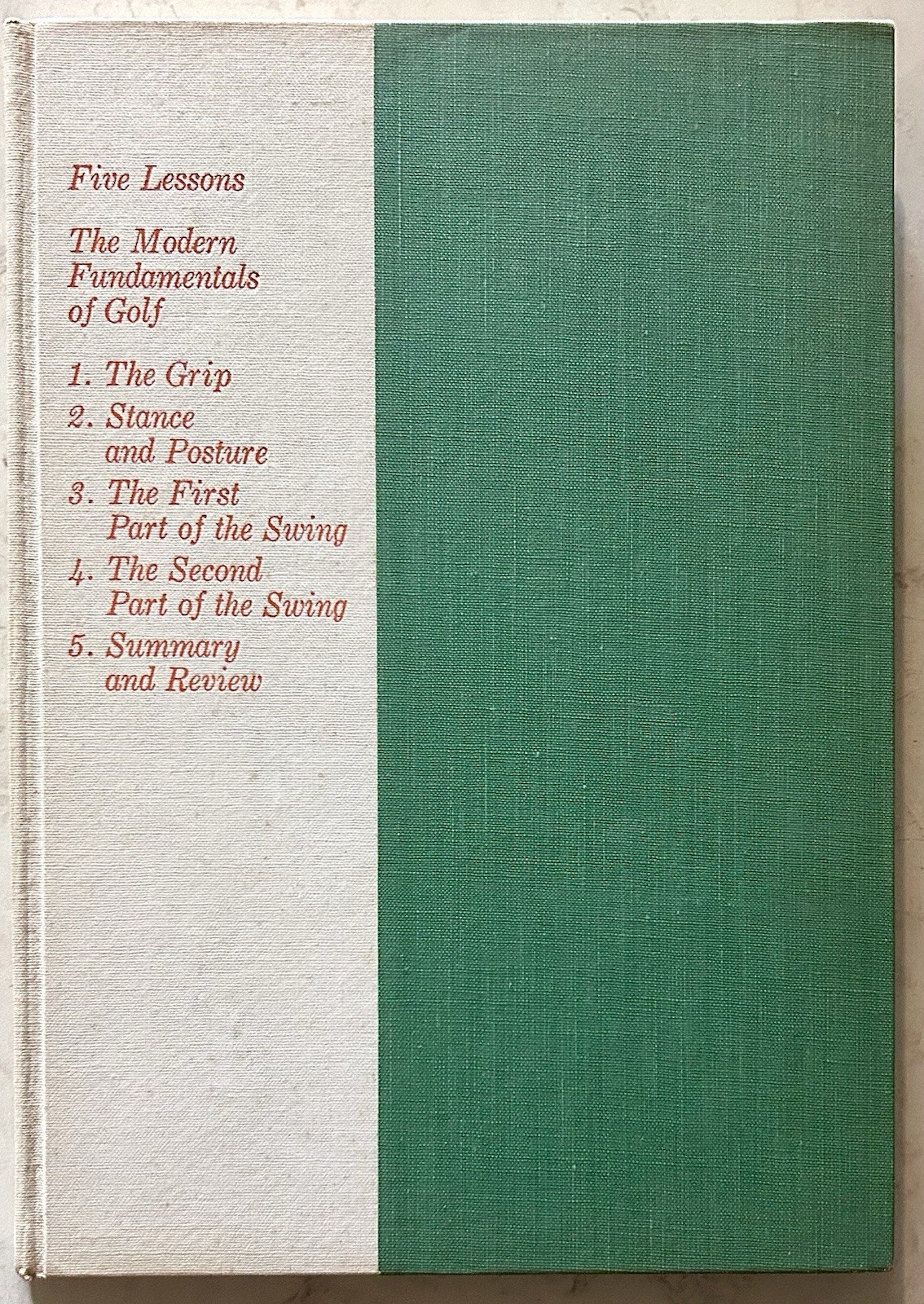 1957 Ben Hogan Five Lessons Modern Fundamentals of Golf 1st Edition Hardcover DJ